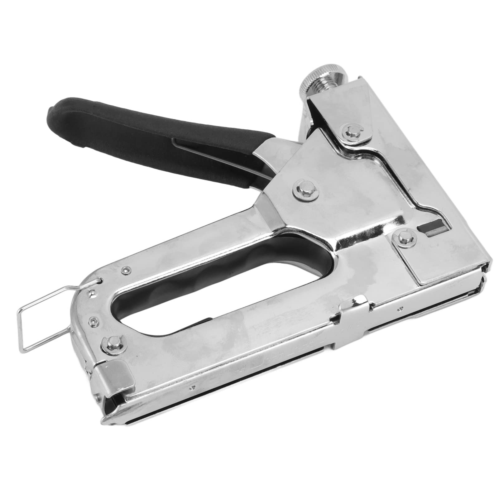 Heavy Duty Manual Staple Gun - Galvanized Iron Construction for Durability - Easy to Use Leather & Furniture Upholstery Tool - Perfect for DIY Projects, Home Repairs & Crafting
