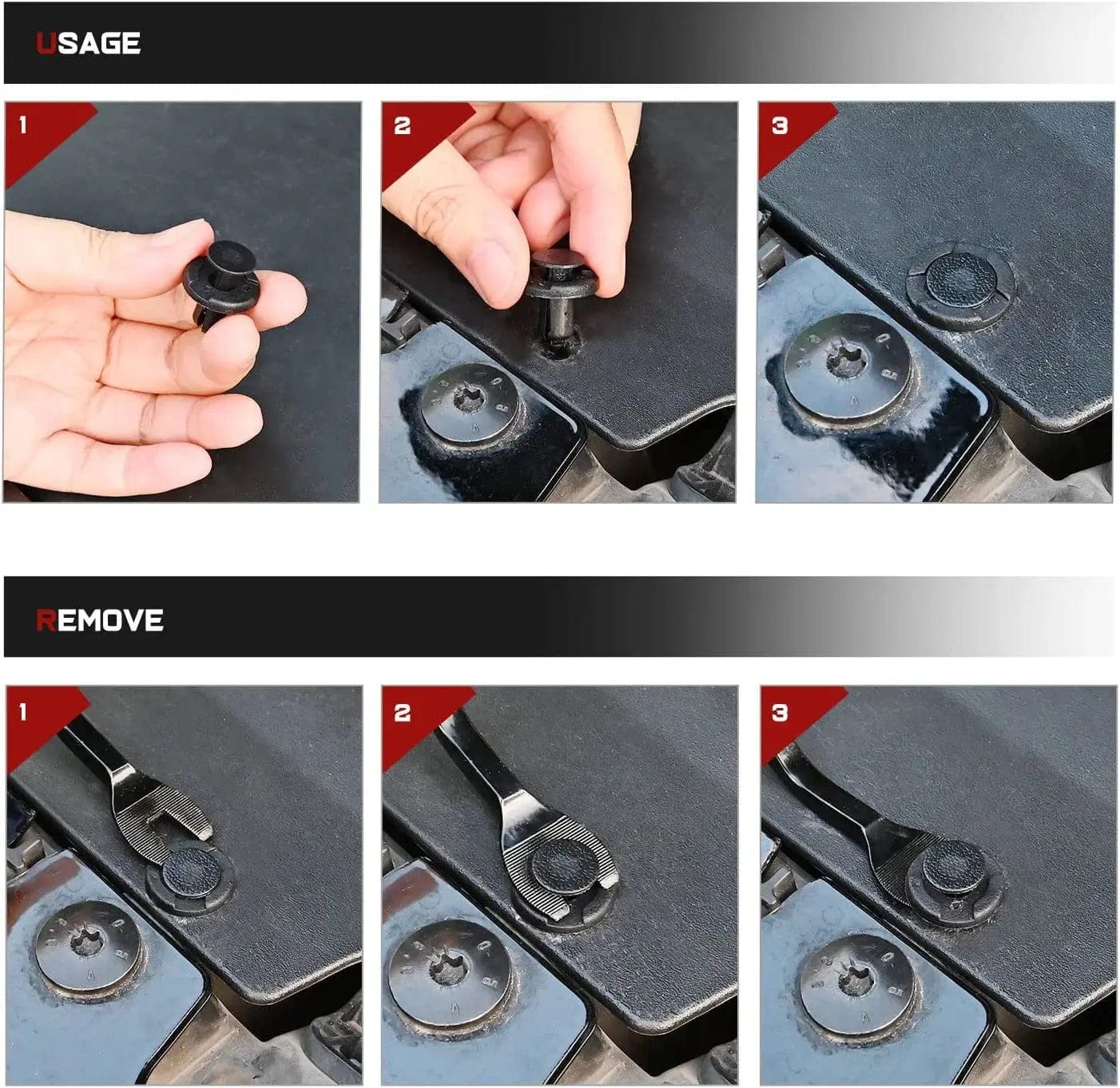 40 Pcs 20mm Hole 8mm Front Bumper & Radiator Support Push Retainer Clips 11296 AG000 - Compatible with Nissan & Infiniti Vehicles - Perfect for Bumper Repair & Radiator Installation