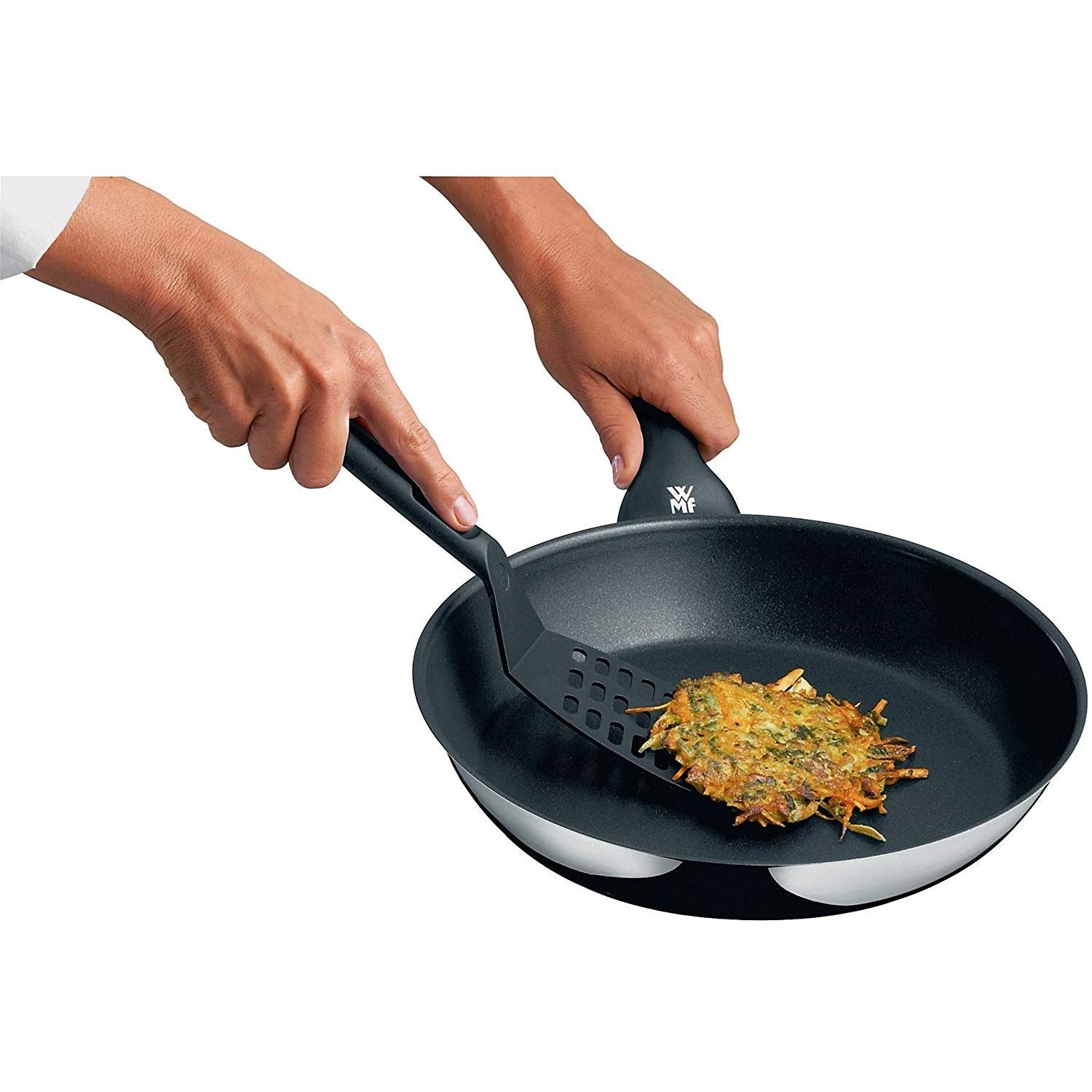 Premium WMF Nonstick Fry Pan Set - 3-Piece Cookware with Glass Lids for Healthy Cooking | Perfect for Sautéing, Frying & Serving Dishes Directly to Table