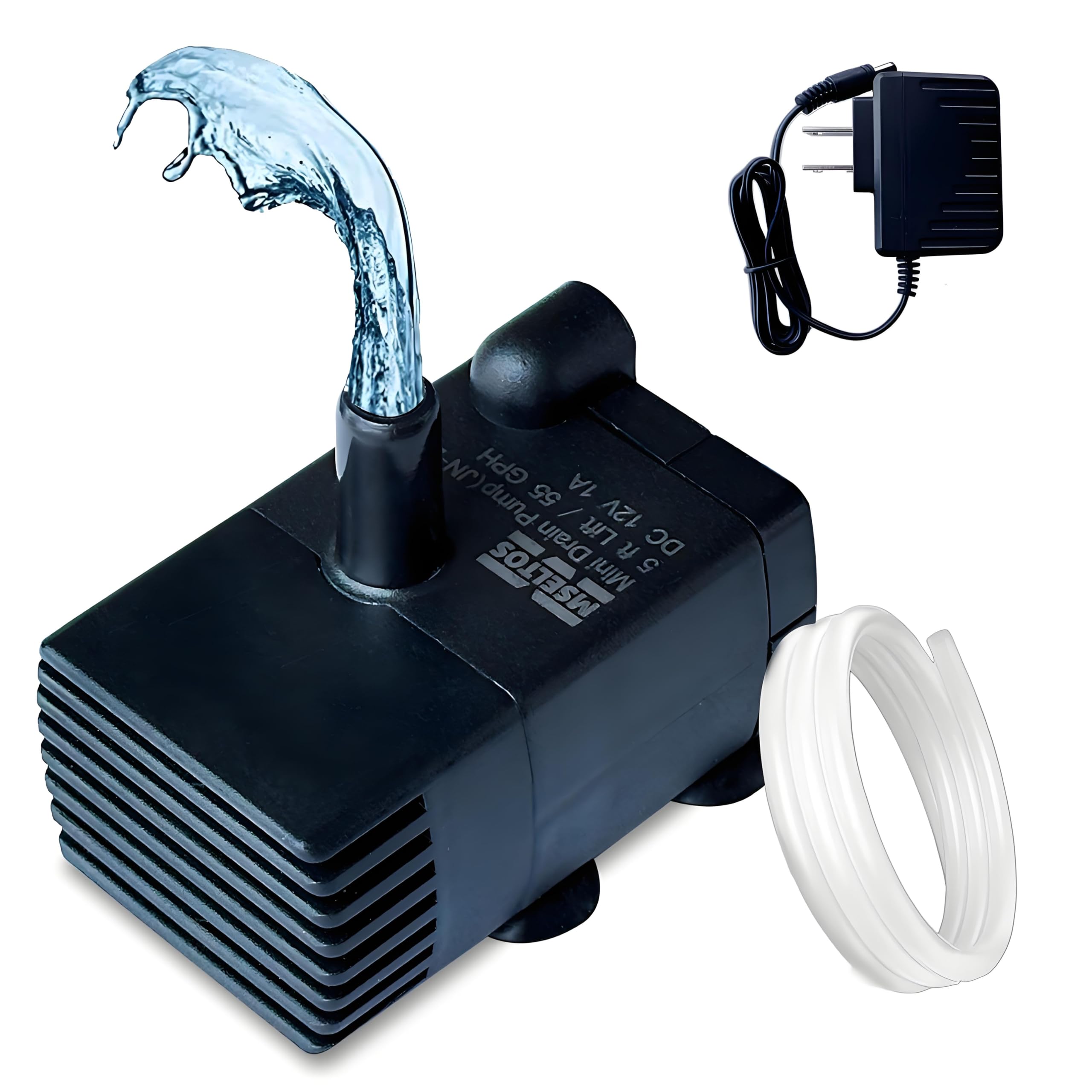 Automatic Small Sump Pump with Water Sensor - 5 FT Lift 55 GPH 115V/230V Mini Condensate Pump with Float Switch - Water Removal for Dehumidifier, Air Conditioner, Ice Maker, Basement - Auto On/Off - Perfect for Home, RV & Flood Prevention