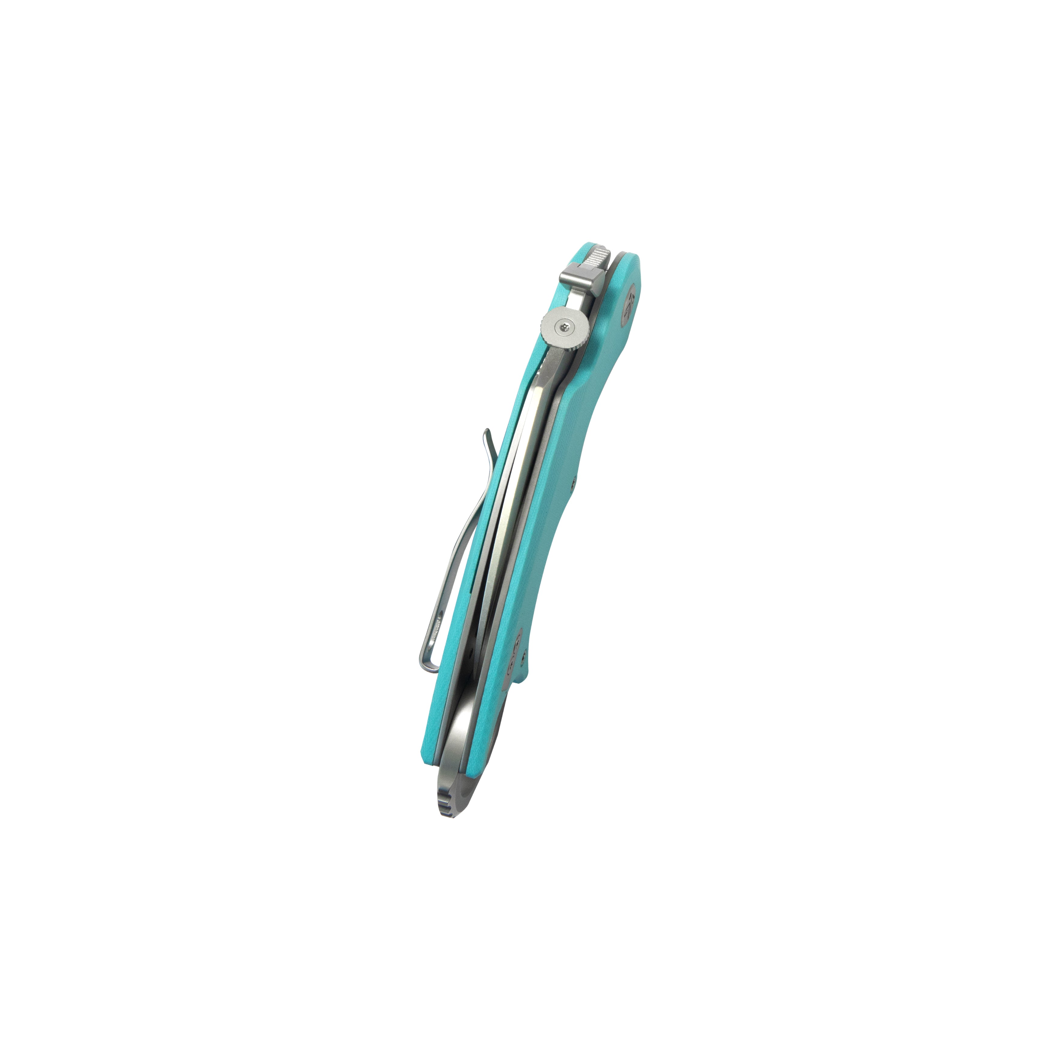 Kubey Rogue Pikal Karambit Folding Knife - Tiffany Blue G10 Handle, 2.91