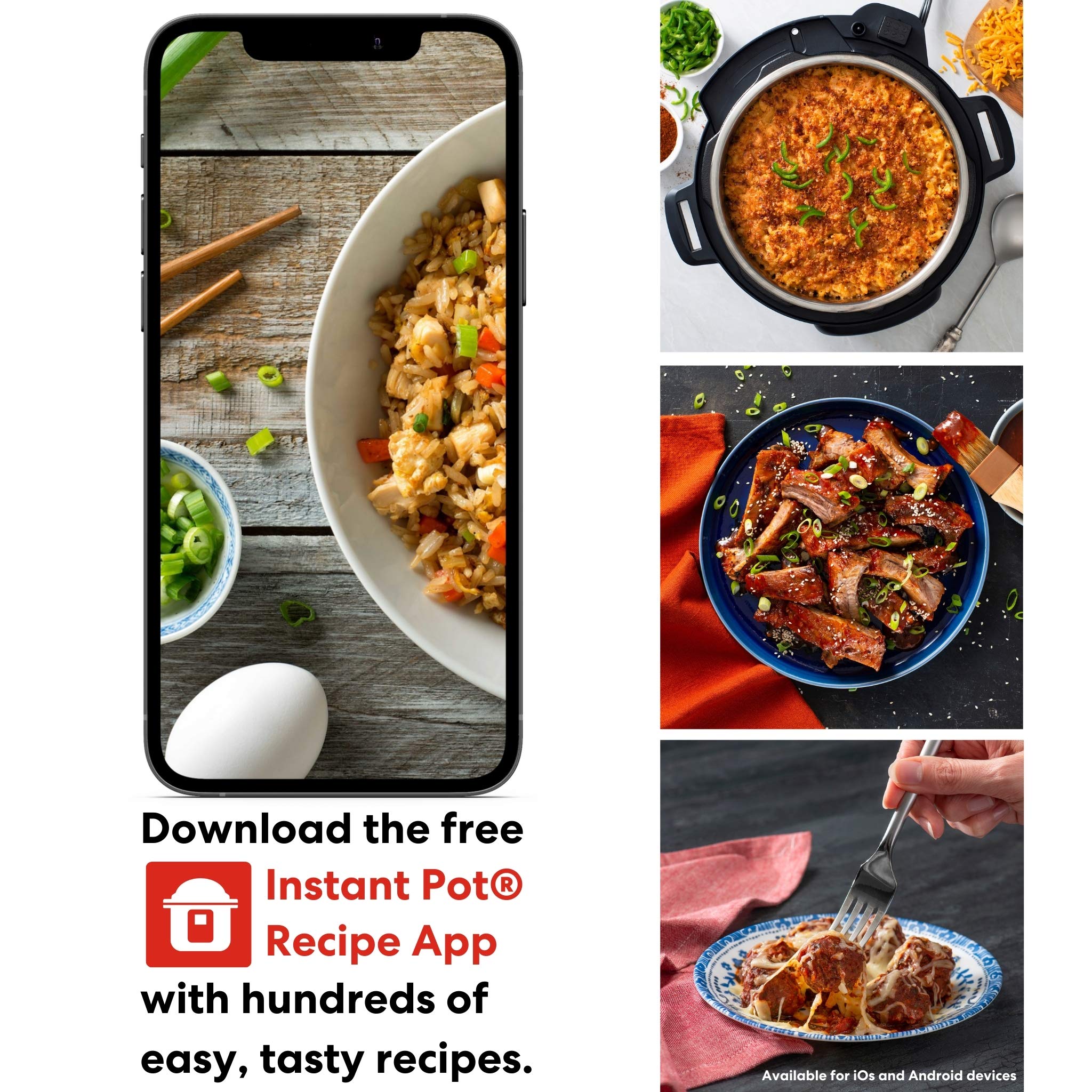 Instant Pot Pro 8 QT 10-in-1 Multi-Cooker - Pressure Cooker, Slow Cooker, Rice Cooker, Steamer & More with Free App (800+ Recipes) - Perfect for Meal Prep, Family Dinners & Healthy Cooking - Black