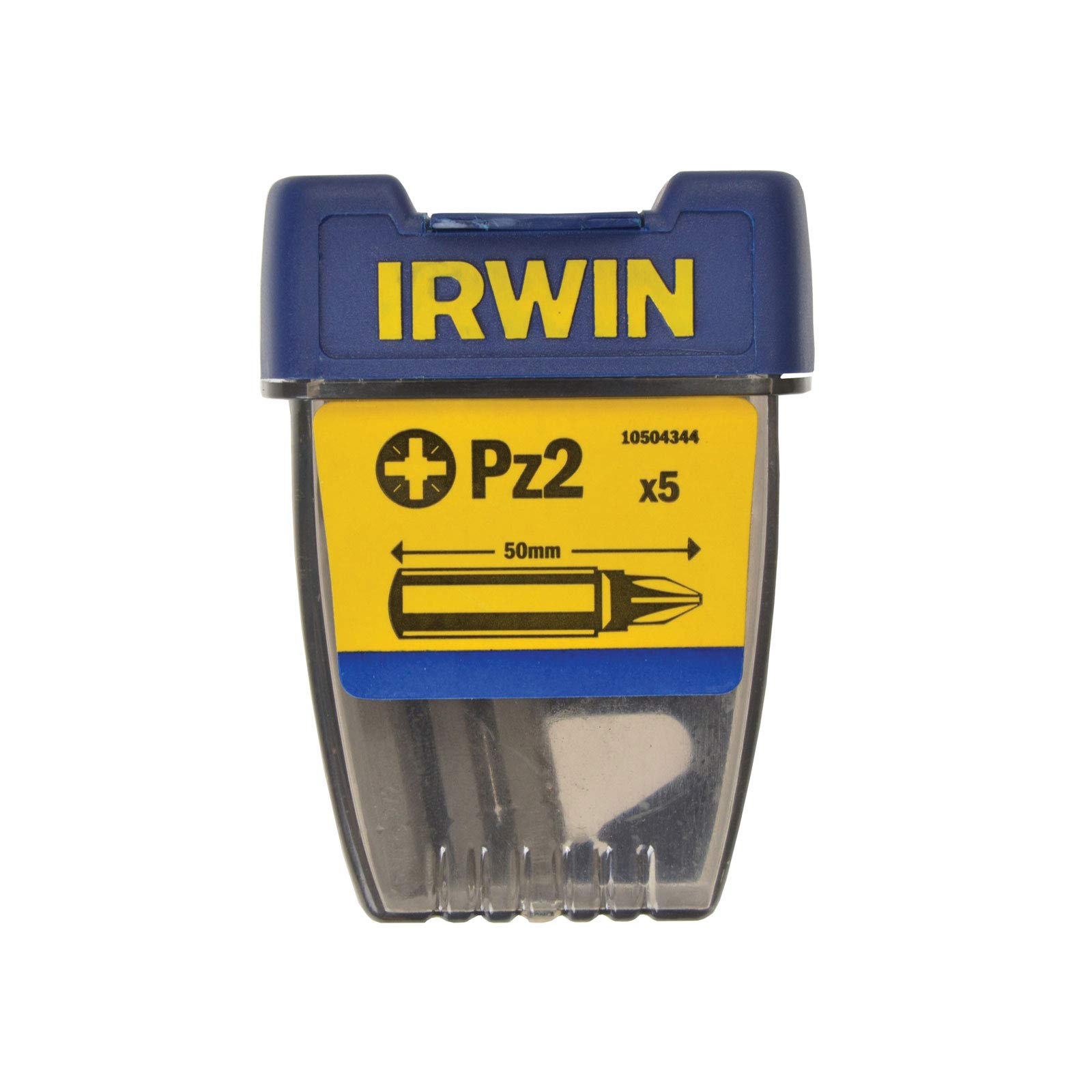 Premium Irwin Screwdriver Bits Set - 2 Pack PZ2 PoziDrive 50mm for Woodworking, Furniture Assembly & DIY Projects - Durable & Precision Fit