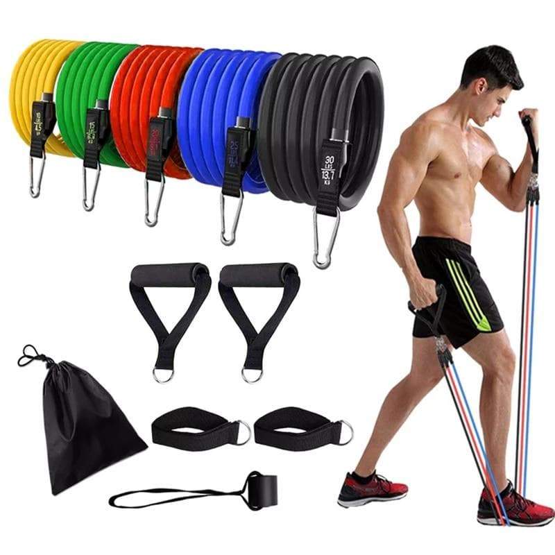 Premium Muscle Resistance Bands Set - 5-Piece Exercise Bands for Home Workouts, Strength Training, Physical Therapy & Fitness - Ideal for Men & Women