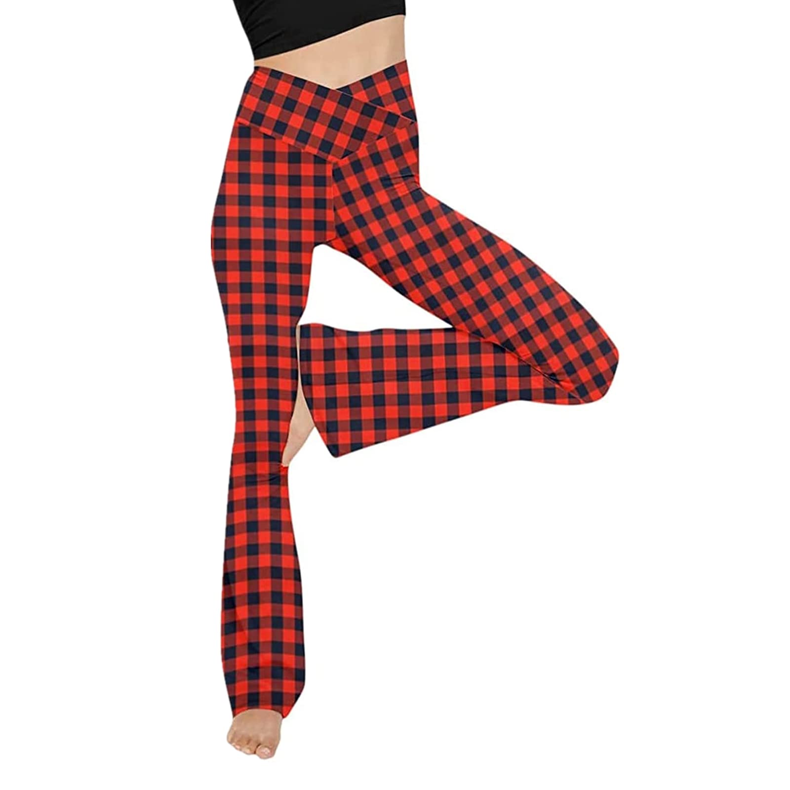 JBEELATE Women's Bootcut Yoga Pants - High Waisted Tummy Control Workout Leggings, Stretchy Non-See Through Flare Pants for Yoga, Gym & Casual Wear
