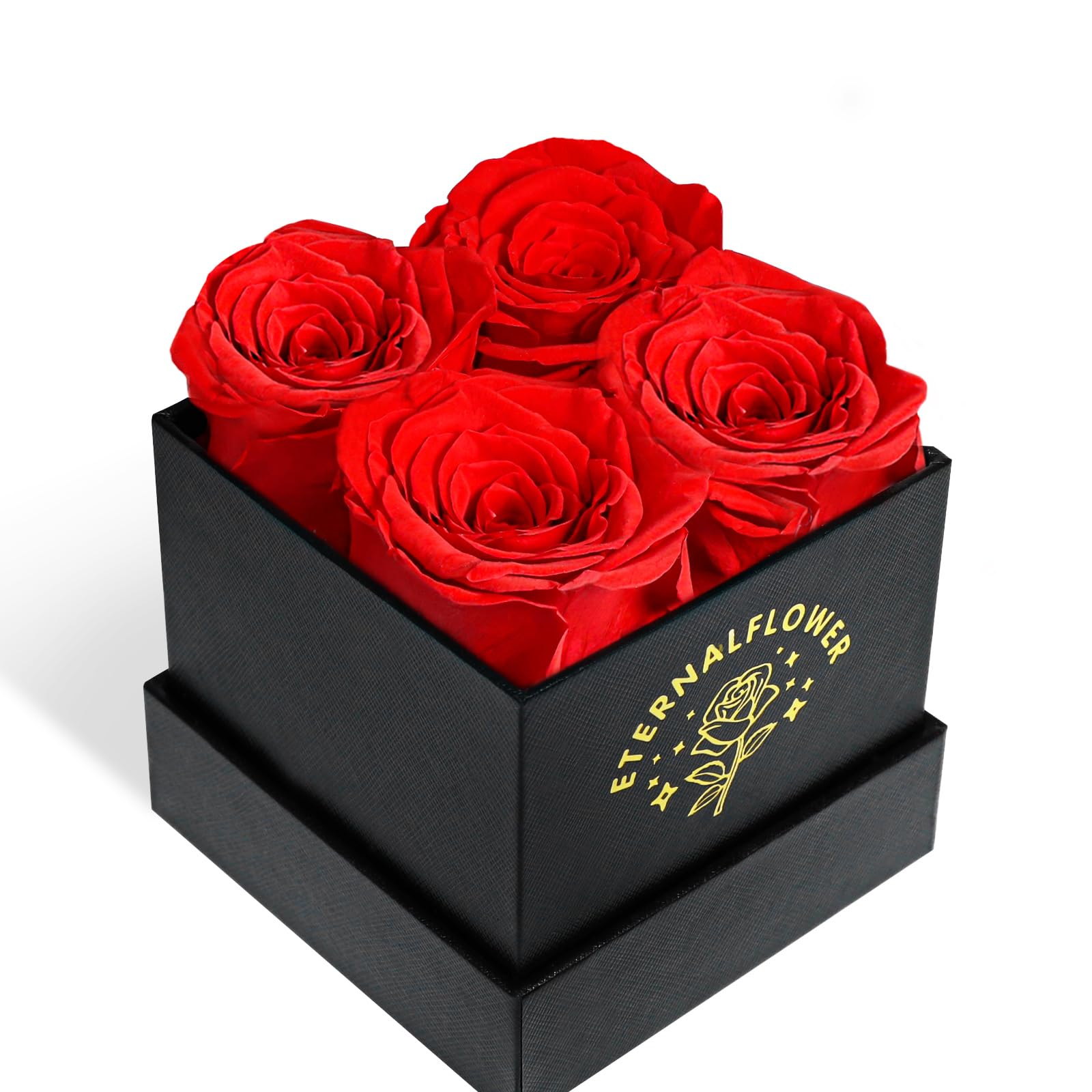 Forever Roses in a Box - Preserved Real Red Roses Gift for Women, Mom, Wife, Girlfriend, Grandma | Eternal Rose Gift for Valentine's Day, Mother's Day, Birthday | Long-Lasting Floral Decor for Home, Office & Special Occasions