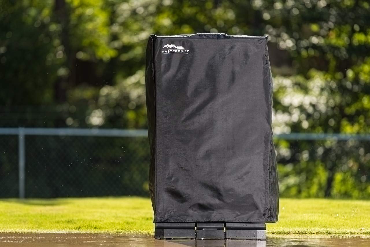Masterbuilt 40-Inch Electric Smoker Cover - Waterproof & UV Resistant Protection for Outdoor Grilling & BBQ Accessories - Perfect for Backyard Cooking, Camping & Tailgating