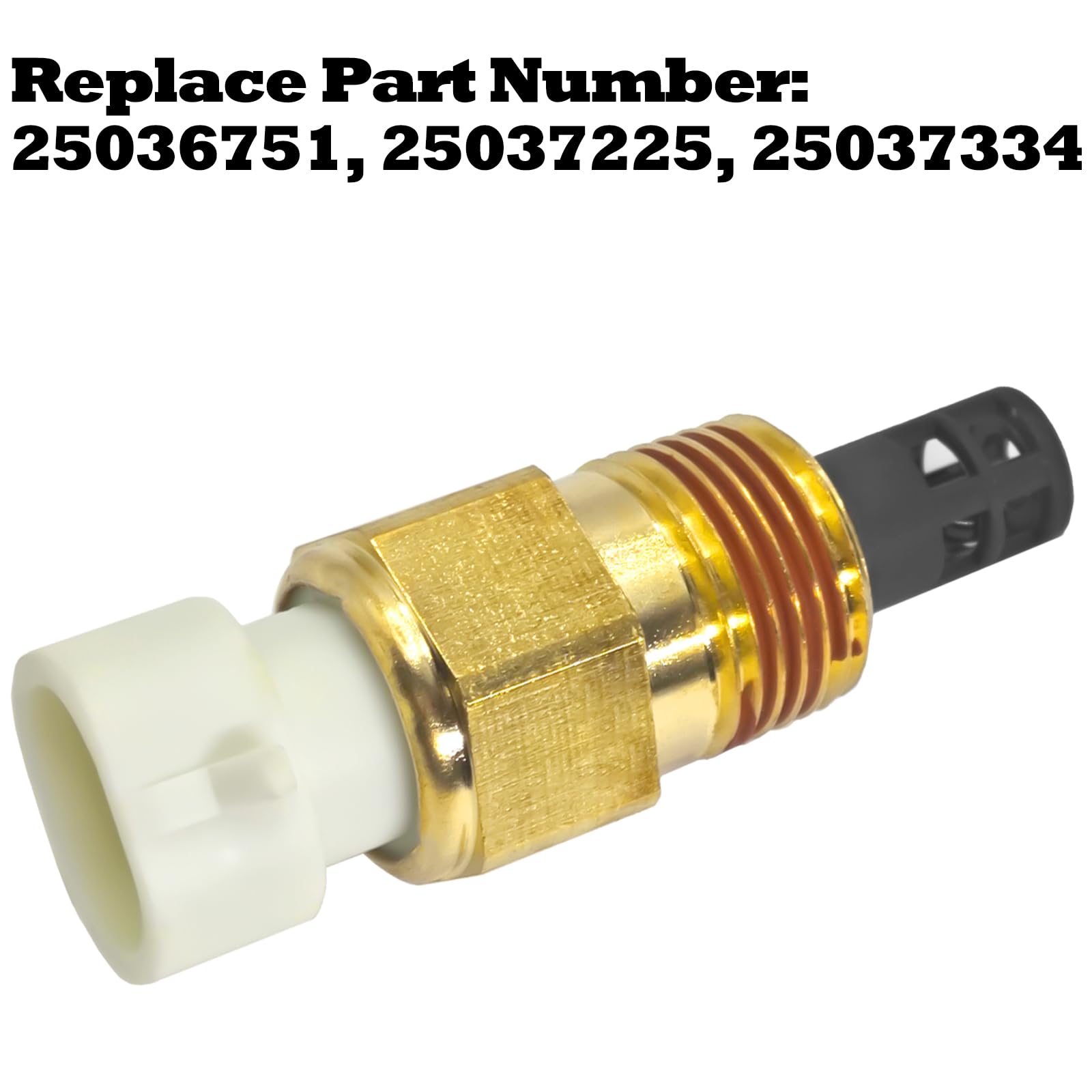 High-Quality Air Temperature Sensor 25036751 with Connector Pigtail Harness - IAT/MAT/ACT Sensor Kit Compatible with GM 25036751, 25037225, 25037334 - Perfect for Engine Performance & Fuel Efficiency Optimization