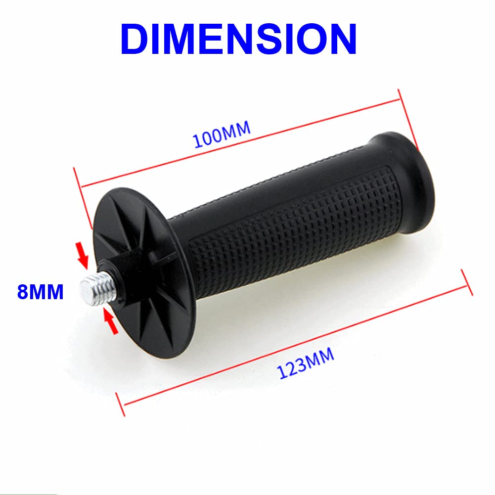 8MM Diameter Thread Auxiliary Side Handle for Angle Grinders - Universal Fit for All Brands - Perfect for Woodworking, Metal Cutting & DIY Projects