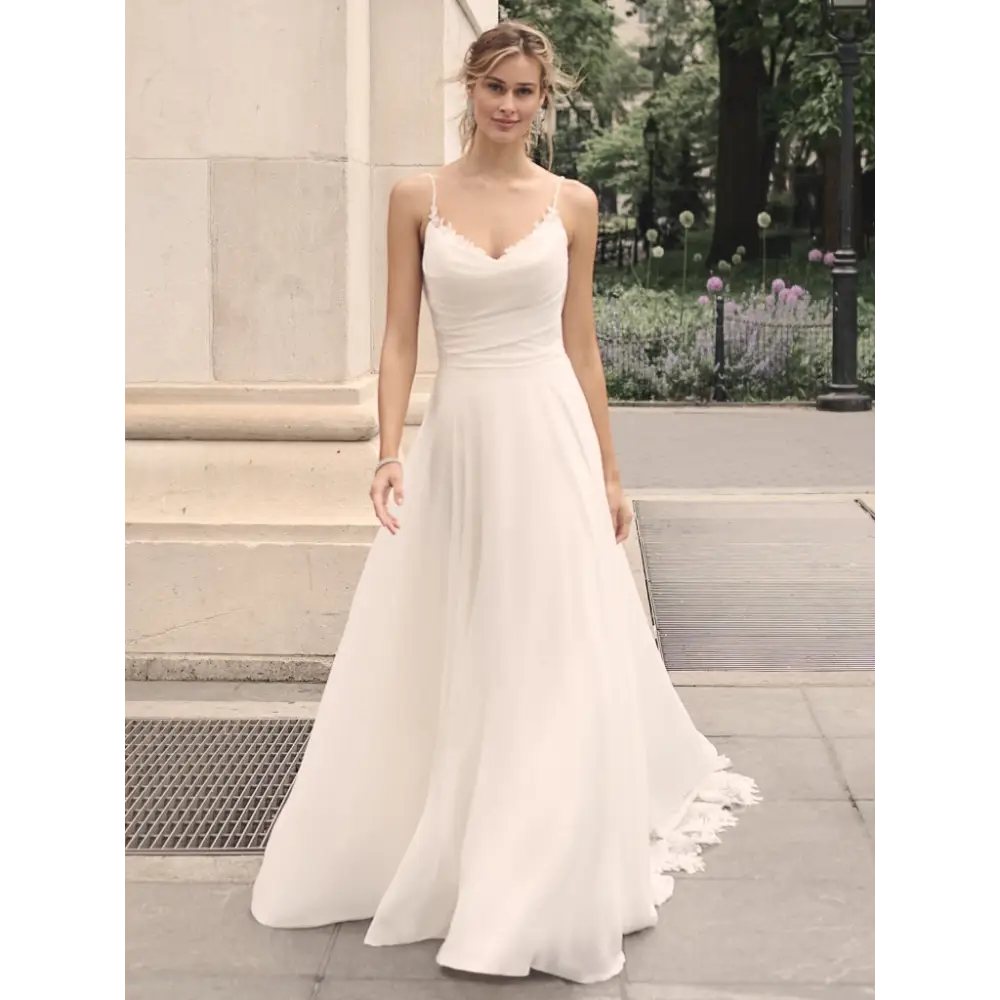 Jessica by Maggie Sottero - Elegant Lace Wedding Dress for Brides | Perfect for Church Ceremonies, Beach Weddings & Romantic Vows