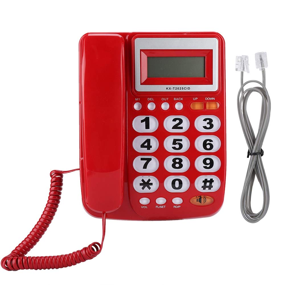 **Corded Landline Telephone with Caller ID, Speakerphone & LCD Display - Clear Sound, Big Buttons for Home & Office - Perfect for Elderly & Business Use**