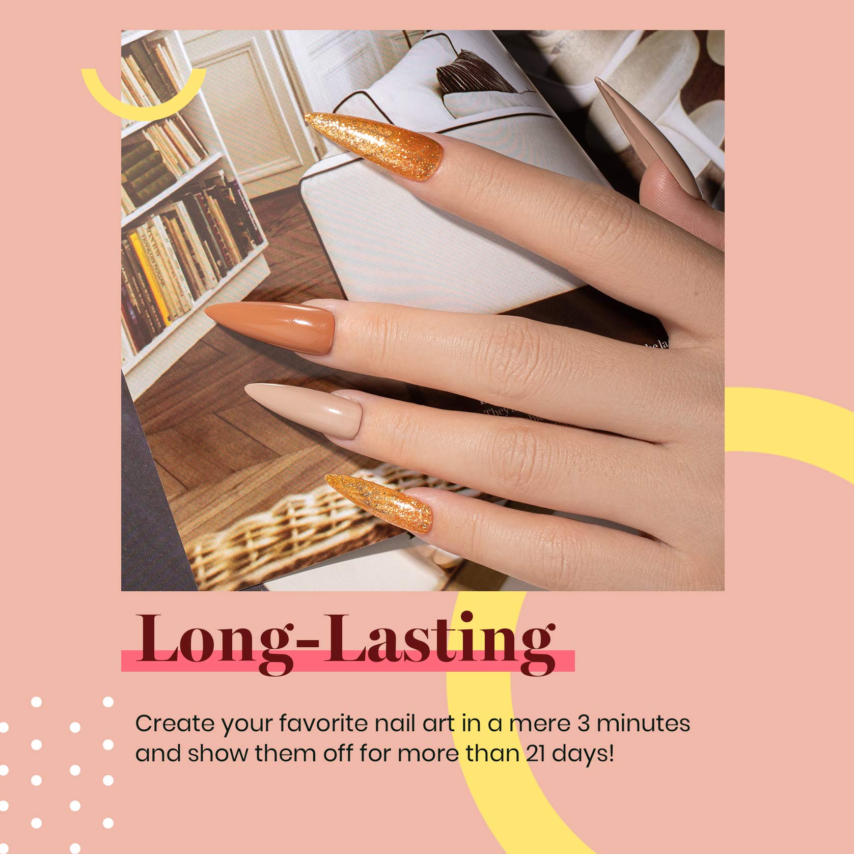 Beetles Kim Brown Nude Gel Nail Polish - 15ml Neutral Brown Soak Off UV LED Gel Polish for Fall Nails | DIY Manicure & Salon Professional Nail Art | Perfect for Home Use, Parties & Special Occasions