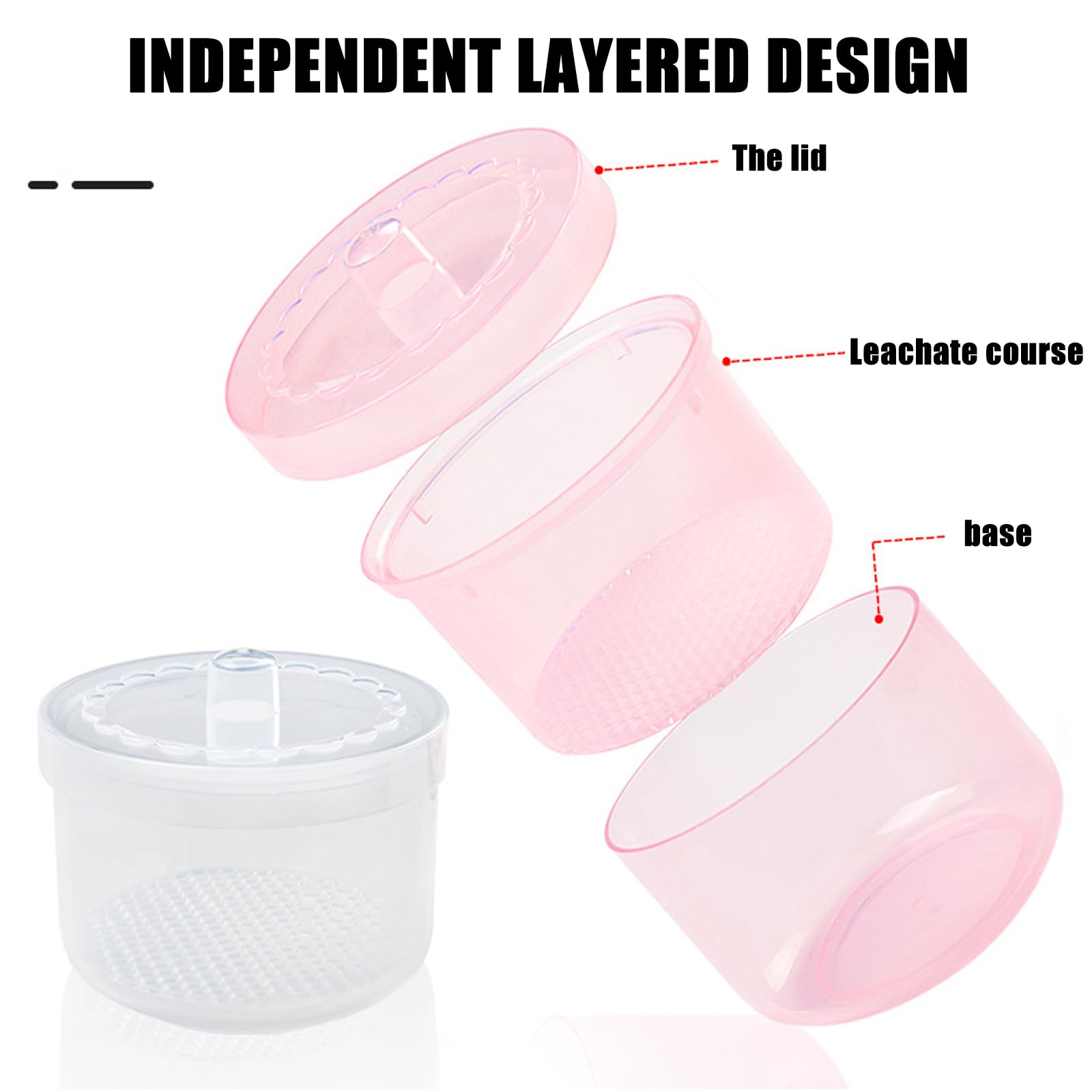 UV Sterilizer Box for Nail Tools - Portable Nail Drill Bit Storage Case with Grinding Head Organizer | Manicure & Pedicure Salon Professional Supplies | Perfect for Home Use, Travel & Salon Storage