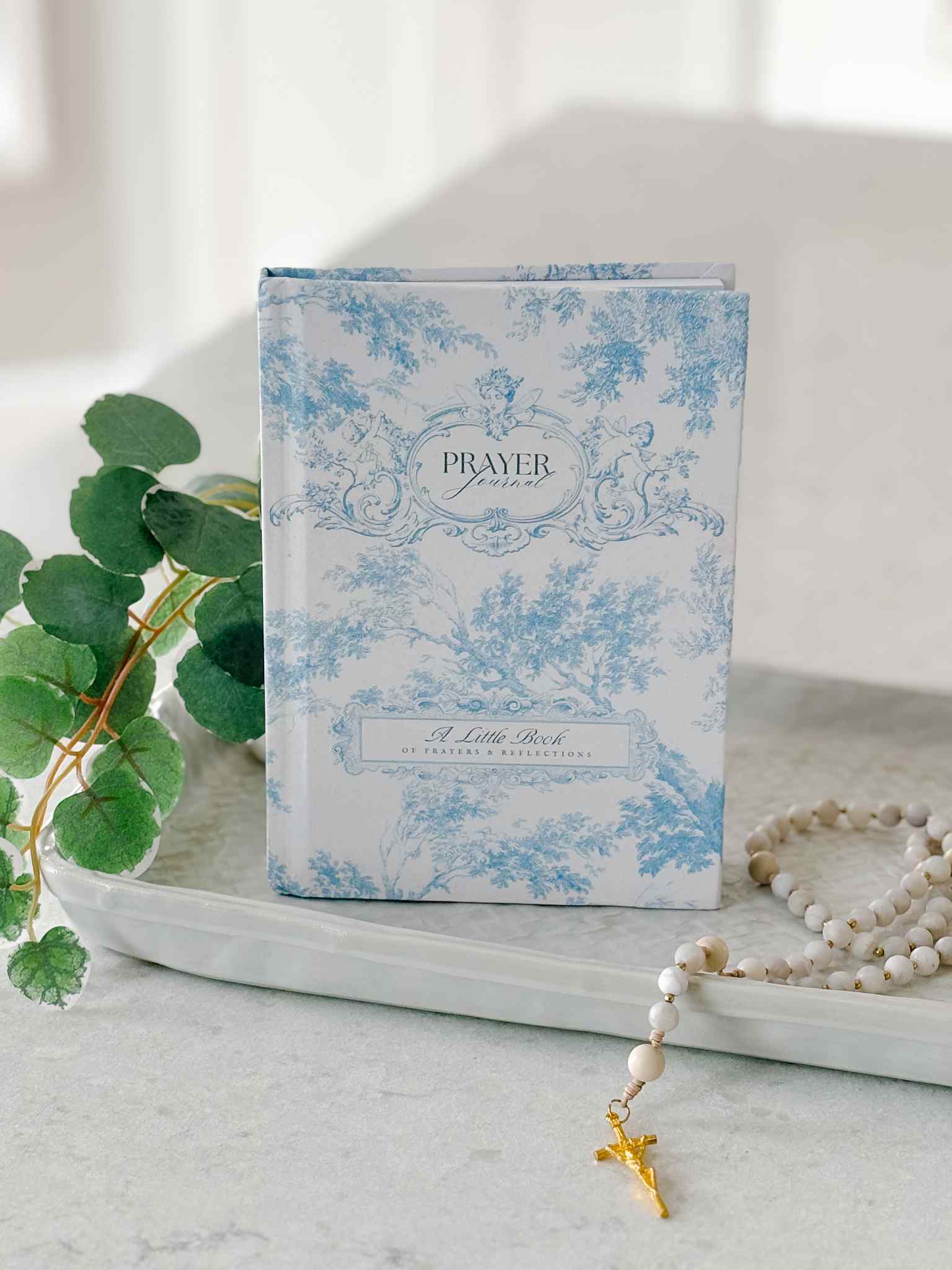 French Toile Prayer Journal - Inspirational Christian Notebook for Bible Study, Devotional Writing & Gift Giving - Perfect for Church, Quiet Time & Personal Reflection