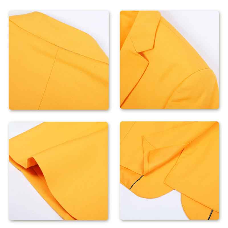 Stylish Yellow One-Button Casual Blazer for Women | Trendy Office Wear & Spring Outfits | Perfect for Work, Parties & Special Occasions