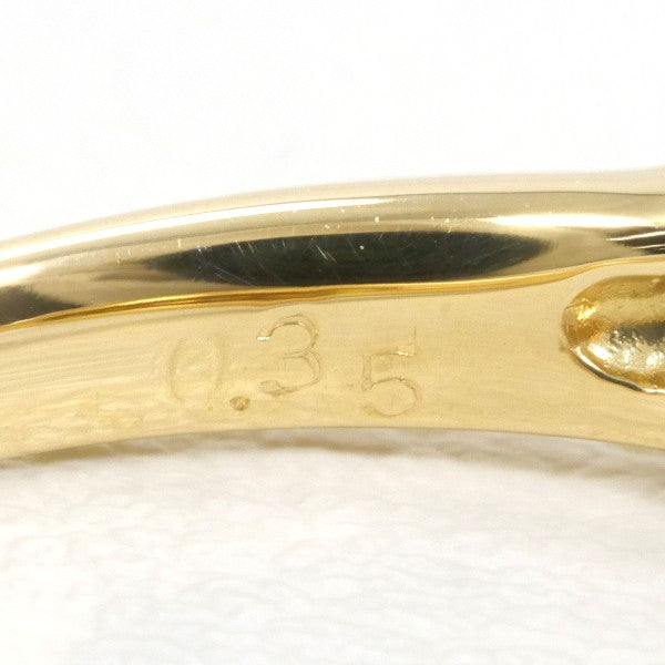 18K Yellow Gold Coral Diamond Ring for Women - Elegant Handmade Jewelry for Weddings, Anniversaries & Special Occasions