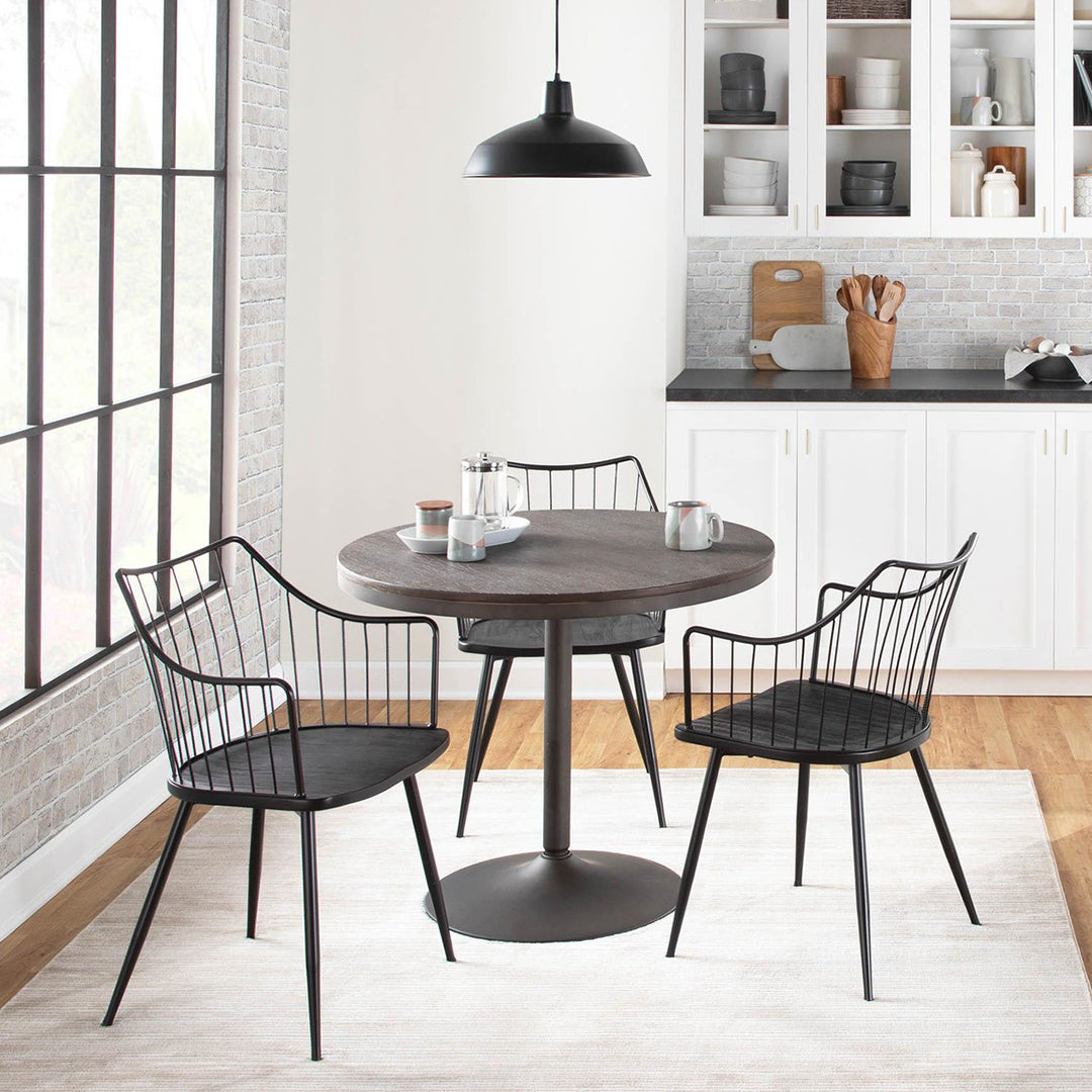 Premium Dakota Dining Table - Solid Wood Modern Farmhouse Style for Kitchen & Dining Room - Perfect for Family Gatherings & Dinner Parties