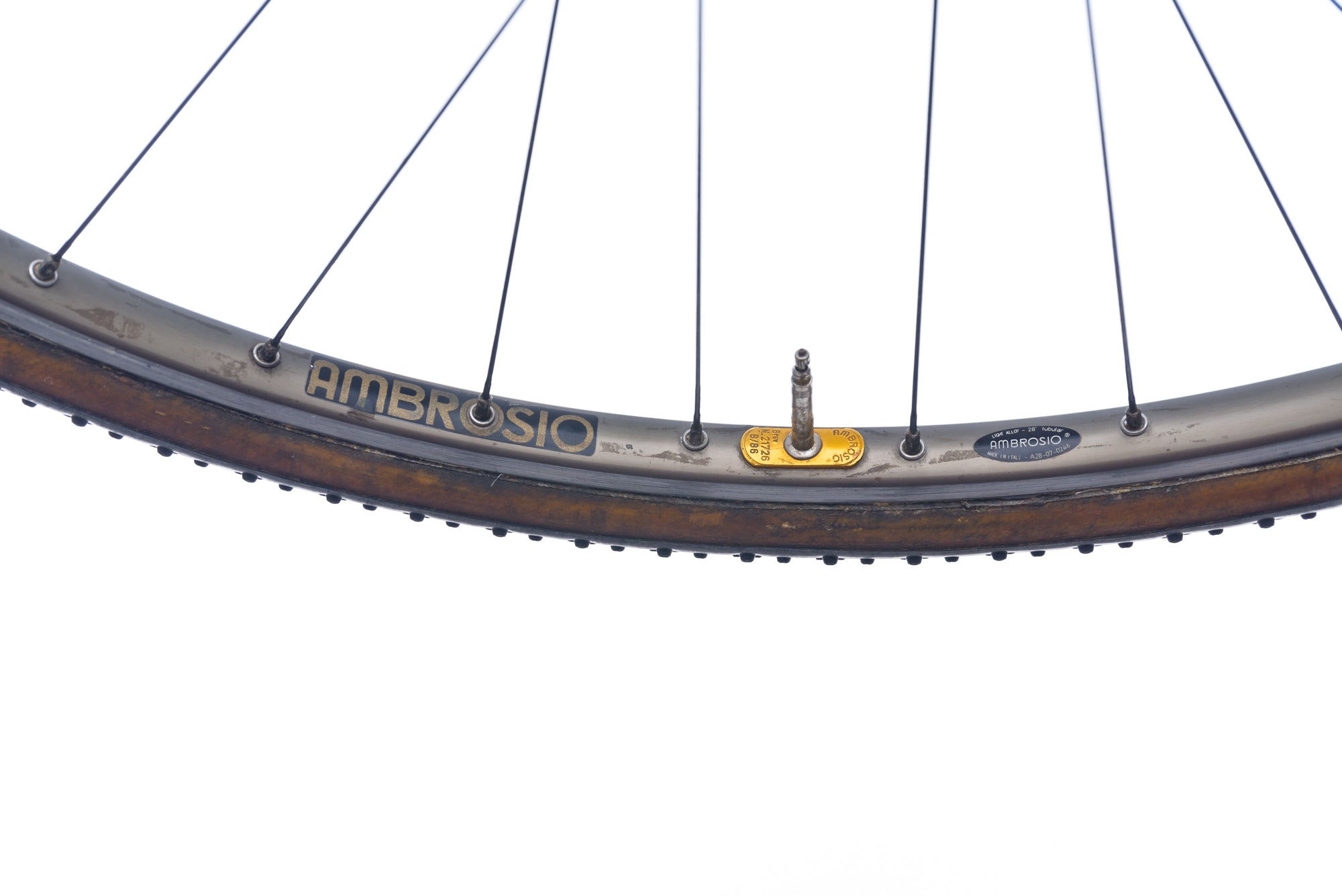 Ambrosio Nemesis Campagnolo Record Aluminum Tubular 700c Wheelset - Lightweight Racing Wheels for Road Bikes | Perfect for Competitive Cycling & Performance Riding