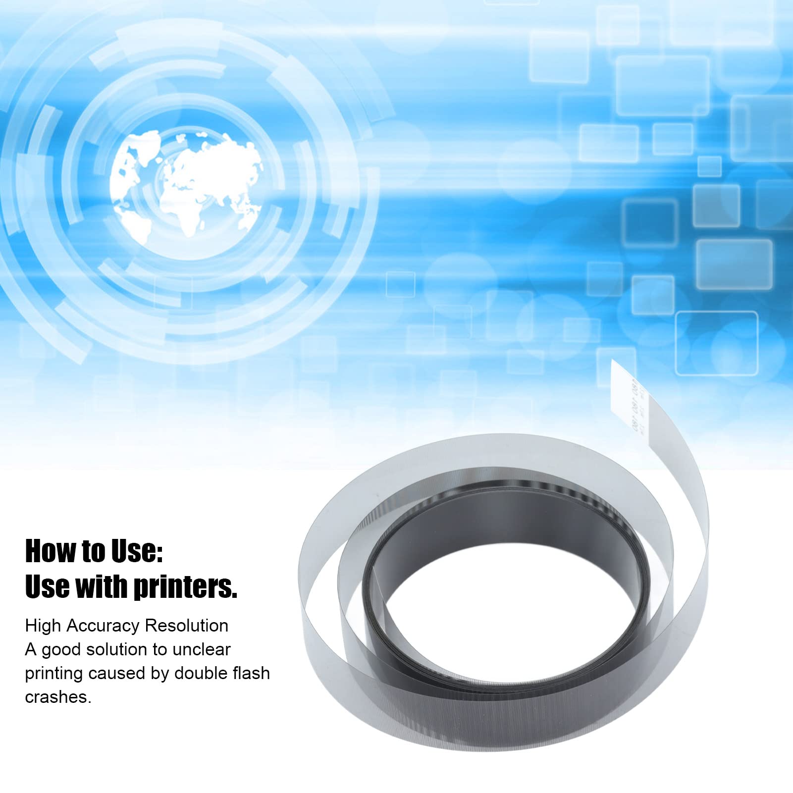 Agatige Printer Encoder Strip - 180LPI Linear Encoder Scale Strip PET Film Replacement for Roland SP/VP/XC/SJ 540/640/740 & DX4/DX5/DX7 Print Heads - 15mm x 2700mm Raster Parts - Perfect for Printer Maintenance and Repair