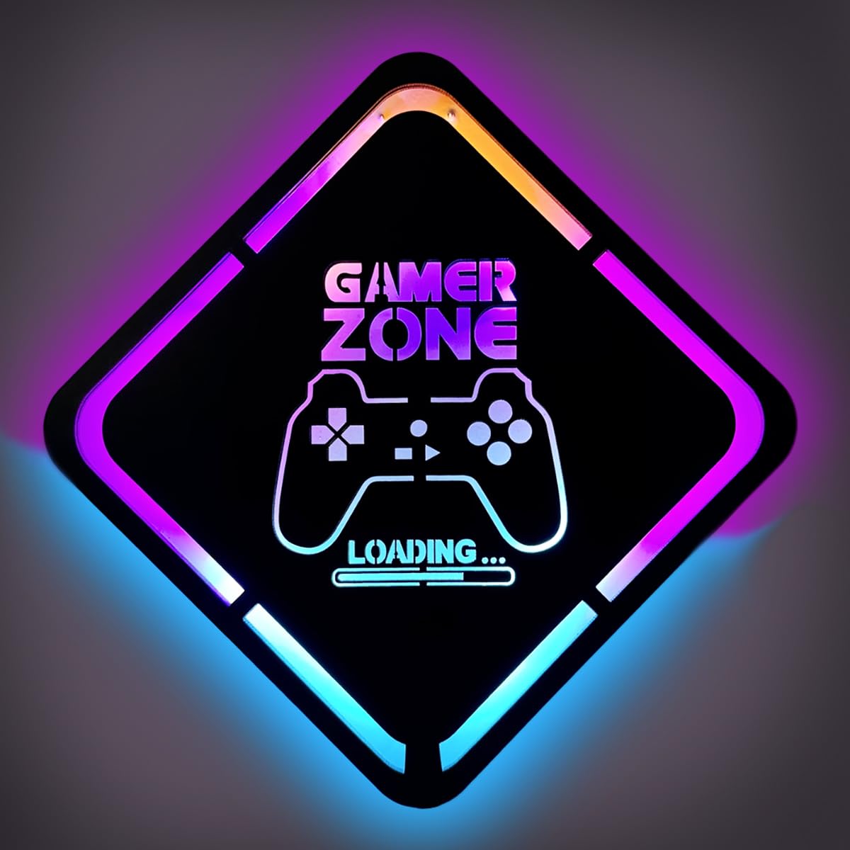 The Gifting Kingdom® LED Gaming Lights for Boys - Colorful RGB Wall Decor for Teen Gamer Room, Bedroom & Gaming Zone - Perfect for Streaming Setup, Esports Tournaments & Game Night Decorations
