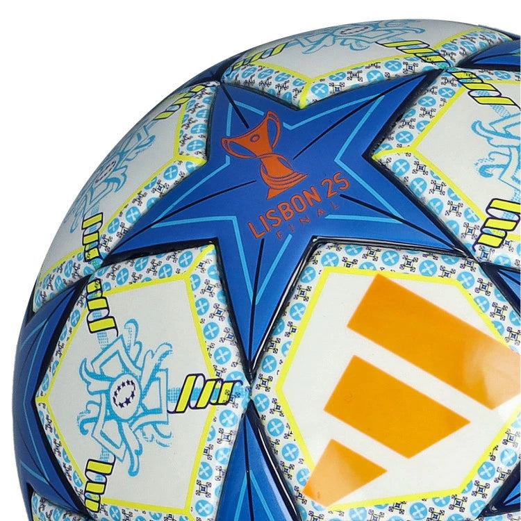 Adidas 24/25 WUCL Mini Soccer Ball - White/Orange/Night Sky/Pantone - Perfect for Training, Gifts & Youth Soccer Games