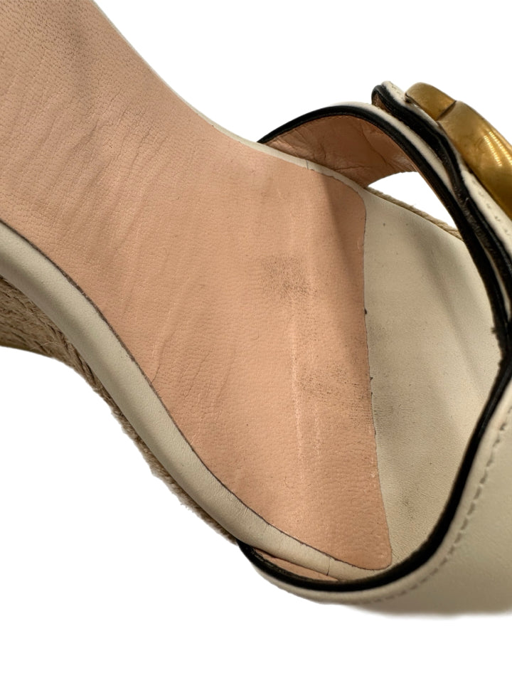 Gucci Mystic White Lifford Sandals for Women | Size 42 (US 12) | Luxury Designer Flip Flops for Beach, Pool & Summer Outfits