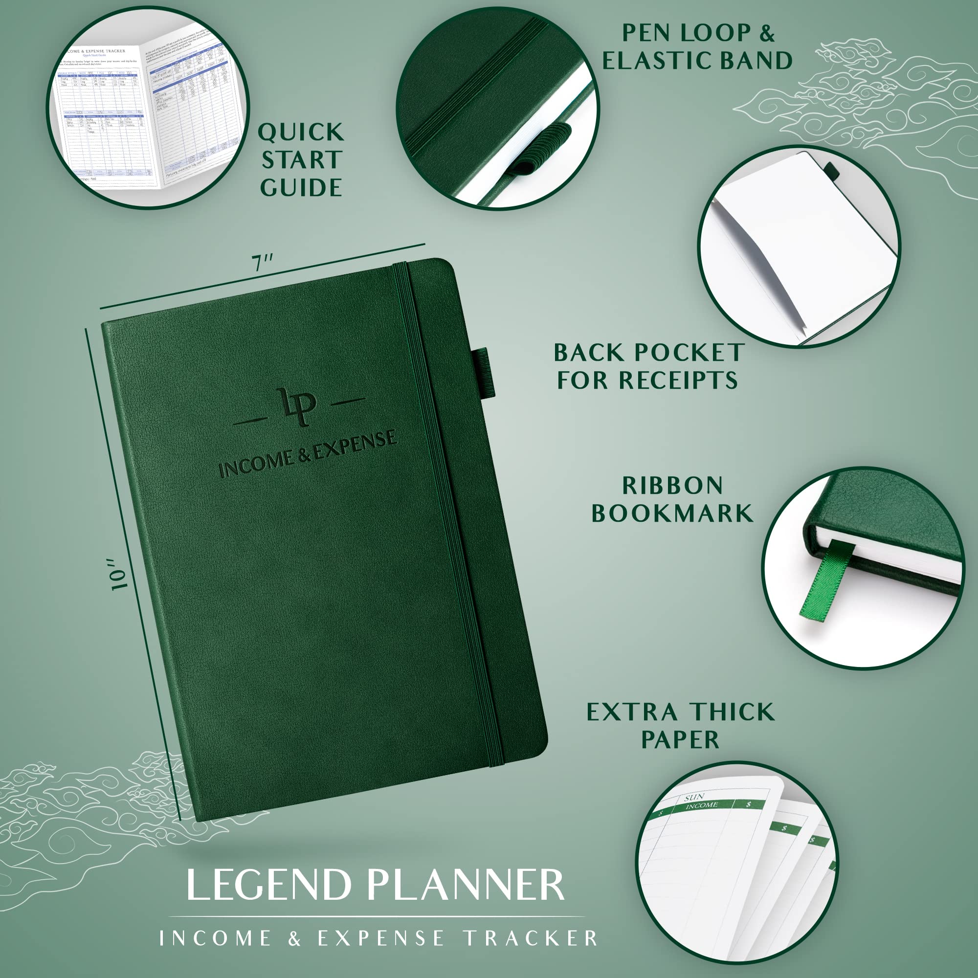 Small Business Expense Tracker Notebook - 7x10