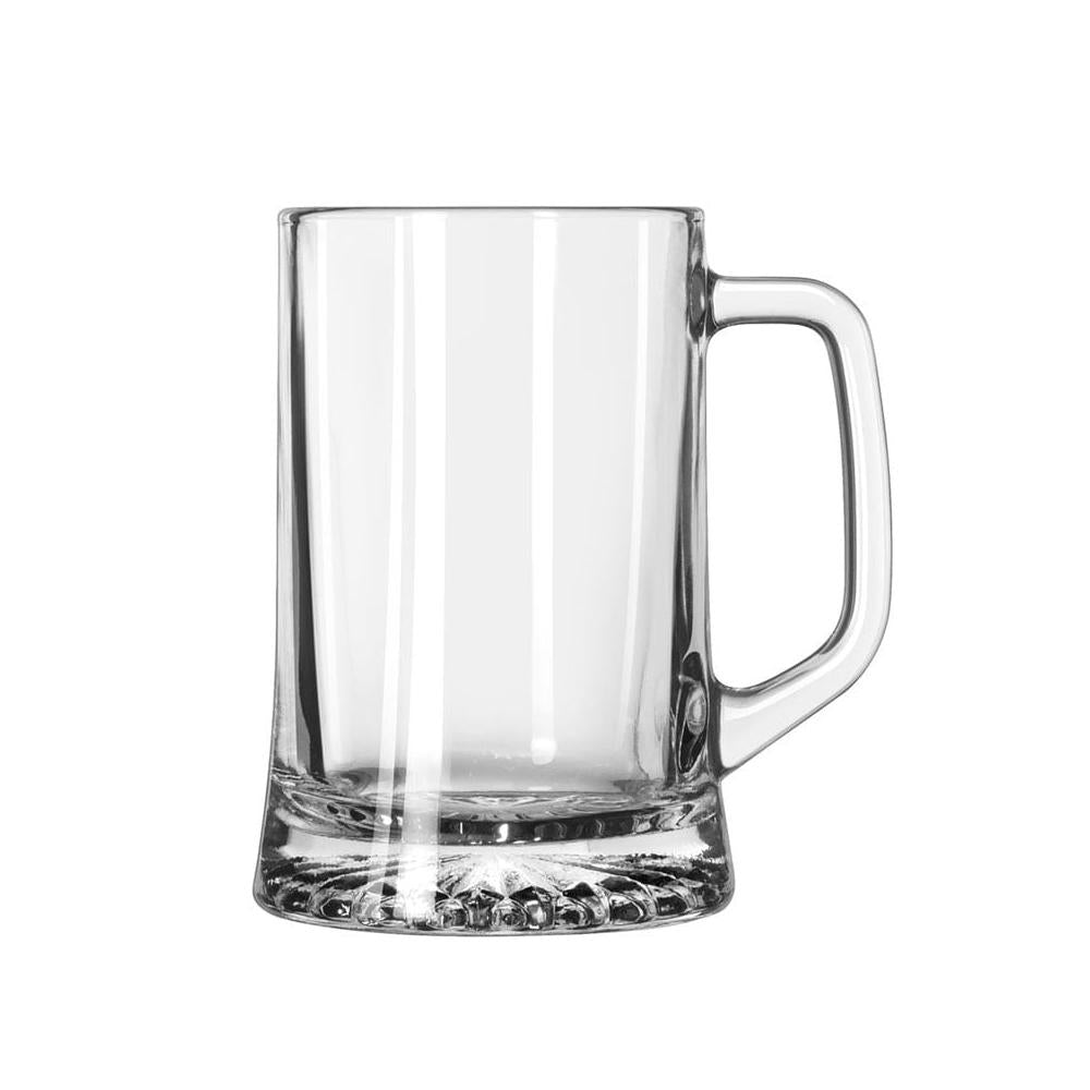 Libbey Maxim 17.5 Oz Beer Mug Glass - Set of 12 Bulk Bar Glasses for Home, Restaurant & Party Use - Durable Pint Glasses for Beer, Ale & Cocktails
