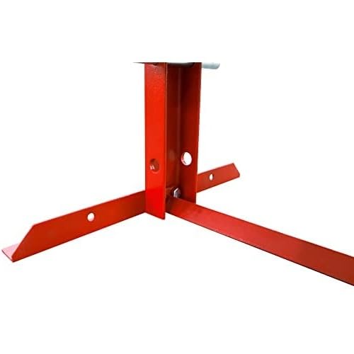 12 Ton (24,000 lb) Capacity Torin ATY12001B-1 H-Shape Hydraulic Bench Press with Stamping Plates - Heavy Duty Garage & Shop Tool for Metalworking, Automotive Repair, and DIY Projects (Red)