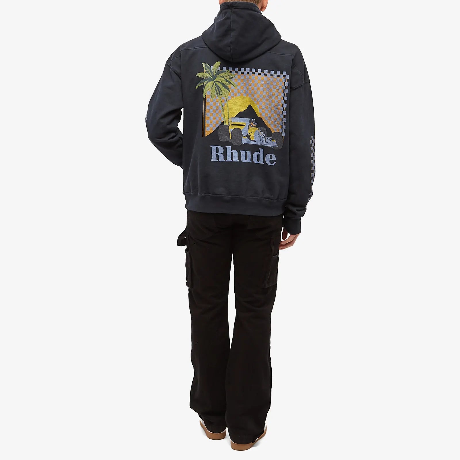 Rhude Racing Car Hoodie - Men's Stylish Pullover Sweatshirt for Streetwear & Casual Outfits | Perfect for Racing Enthusiasts & Urban Fashion Lovers