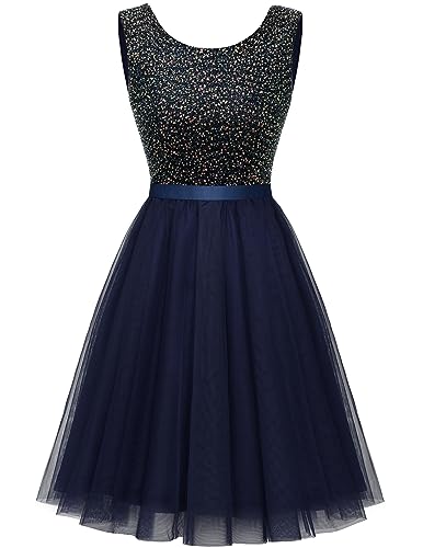 Tulle Sequin Navy