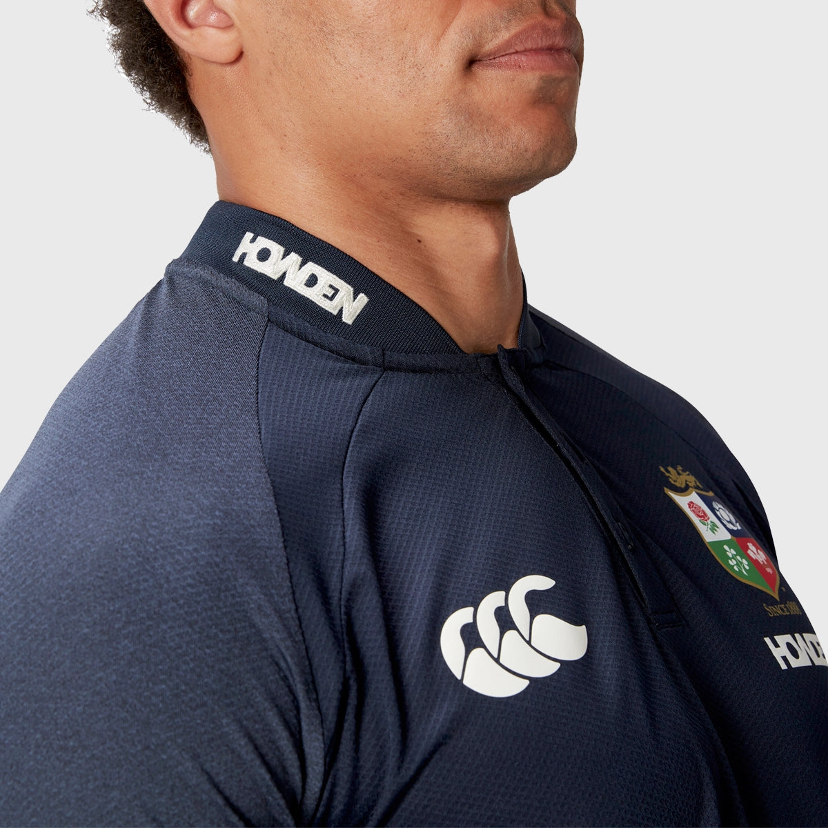 Canterbury British & Irish Lions Men's Performance Polyester Polo Shirt - Navy Blue Rugby Jersey for Training & Match Days