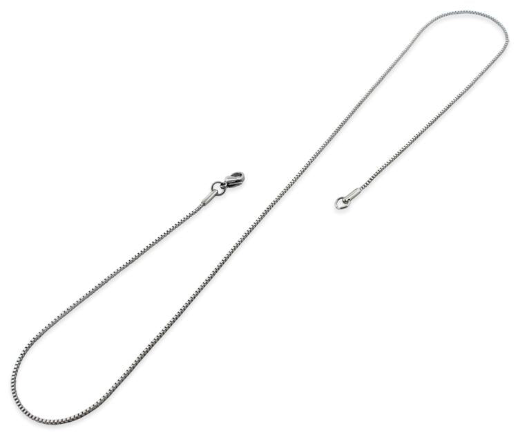 1.2mm Stainless Steel Box Chain Necklace for Men & Women - Durable Hypoallergenic Jewelry for Everyday Wear, Gifts & Special Occasions