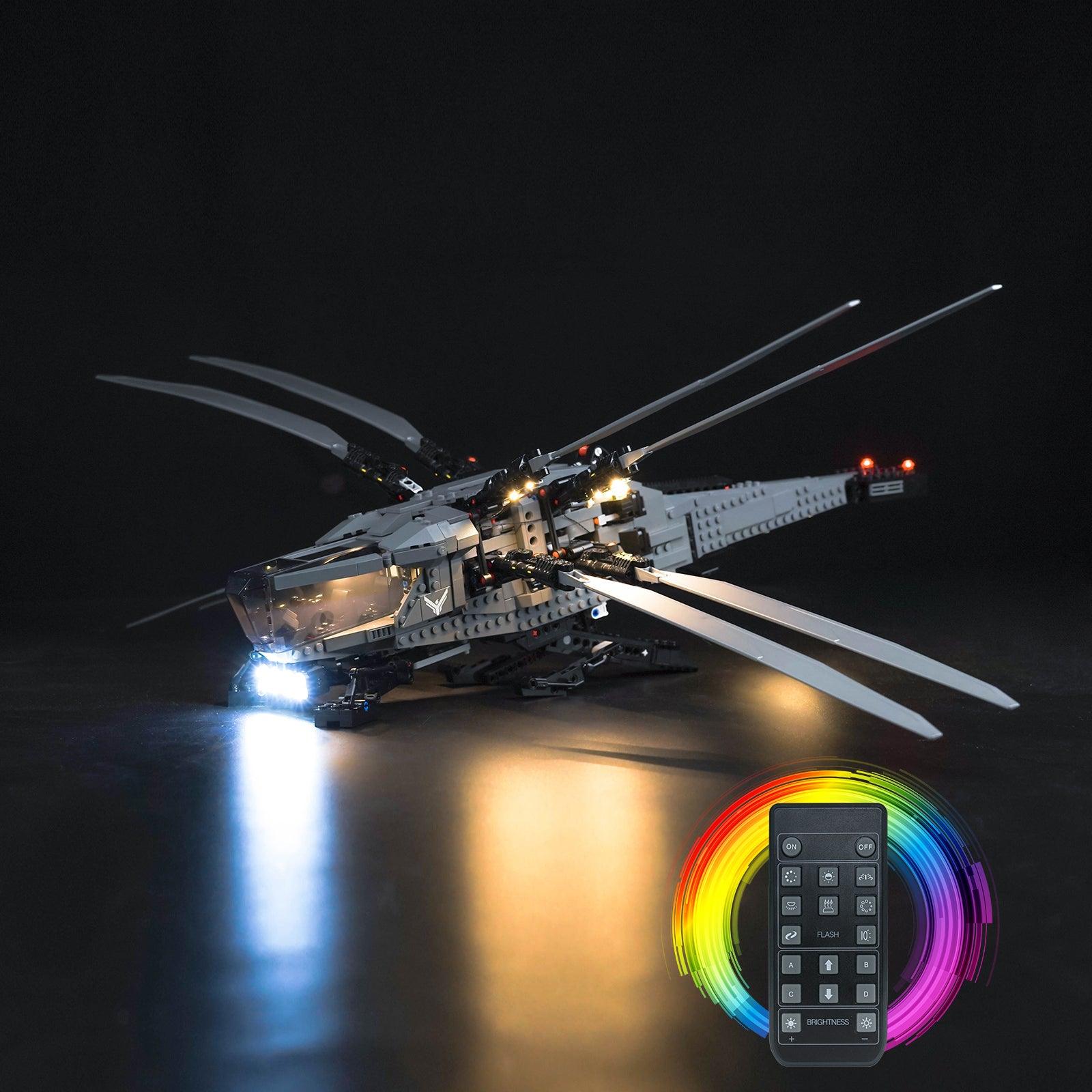 LEGO Icons Dune Atreides Royal Ornithopter 10327 Light Kit - LED Lighting Set for LEGO Building Models - Perfect for Display & Nighttime Showcase