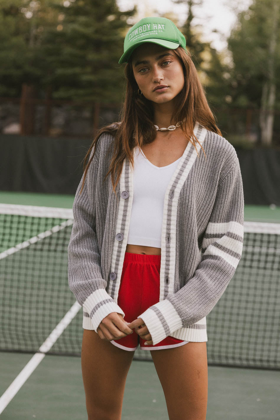 Aurelia Knit Cardigan Women's Grey Open Front Long Sleeve Sweater - Perfect for Fall Layering, Office Wear & Cozy Evenings