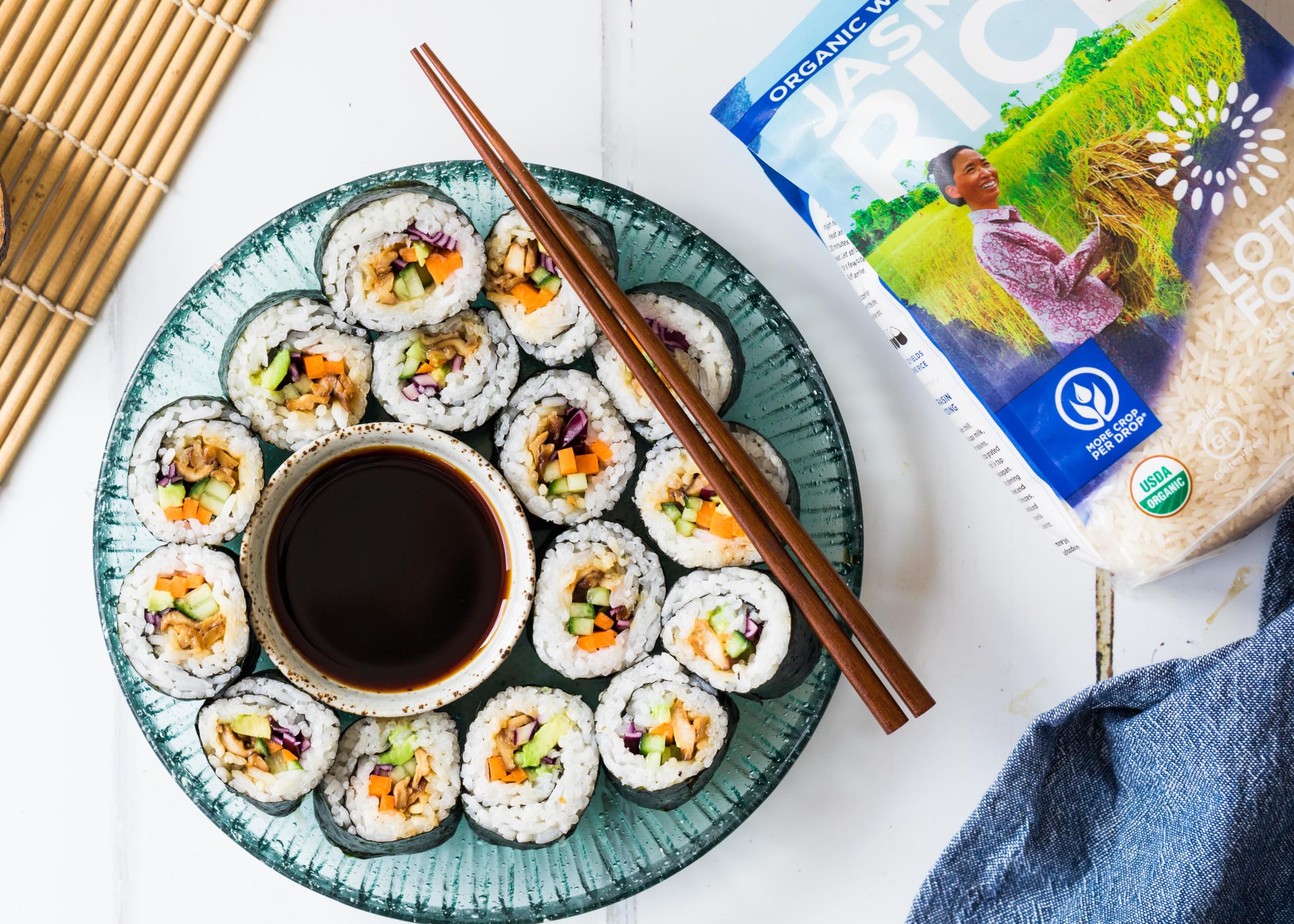 Organic White Jasmine Rice by LOTUS FOODS - 30 OZ | Premium Fragrant Rice for Asian Cooking, Meal Prep & Healthy Eating