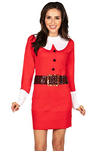 Santa With Sequin Belt (Red)