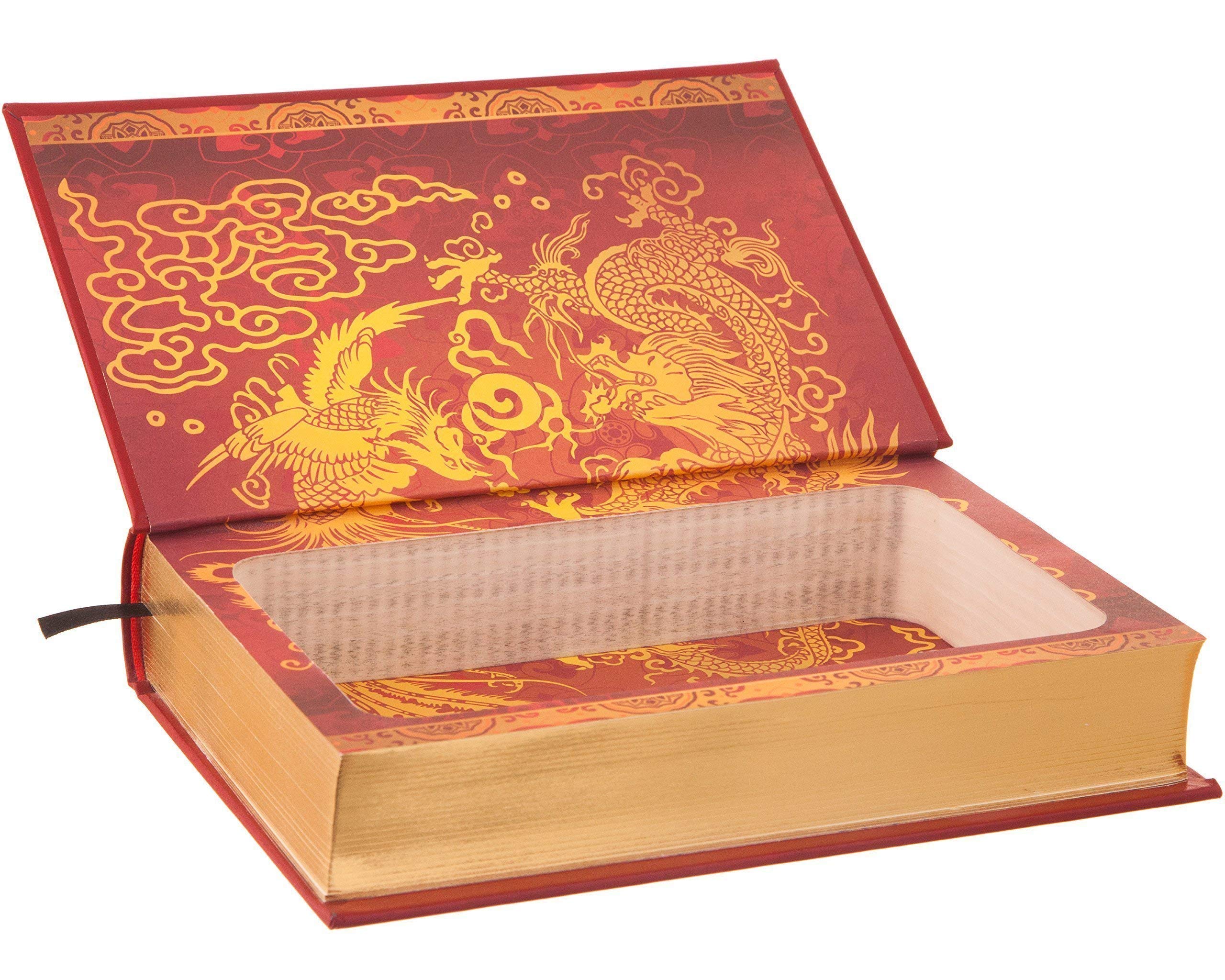 Handmade Leather-Bound Book Safe with Magnetic Closure - Sun Tzu's The Art of War - Perfect for Home Security, Secret Storage & Unique Gift Ideas