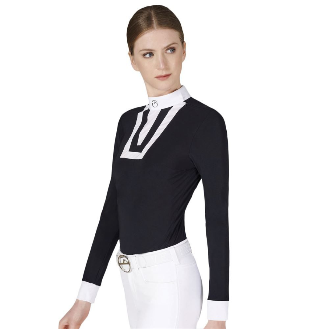 Vestrum Aosta Show Shirt for Men - Premium Equestrian Competition Shirt - Large Size - Perfect for Horse Riding Events & Dressage Shows