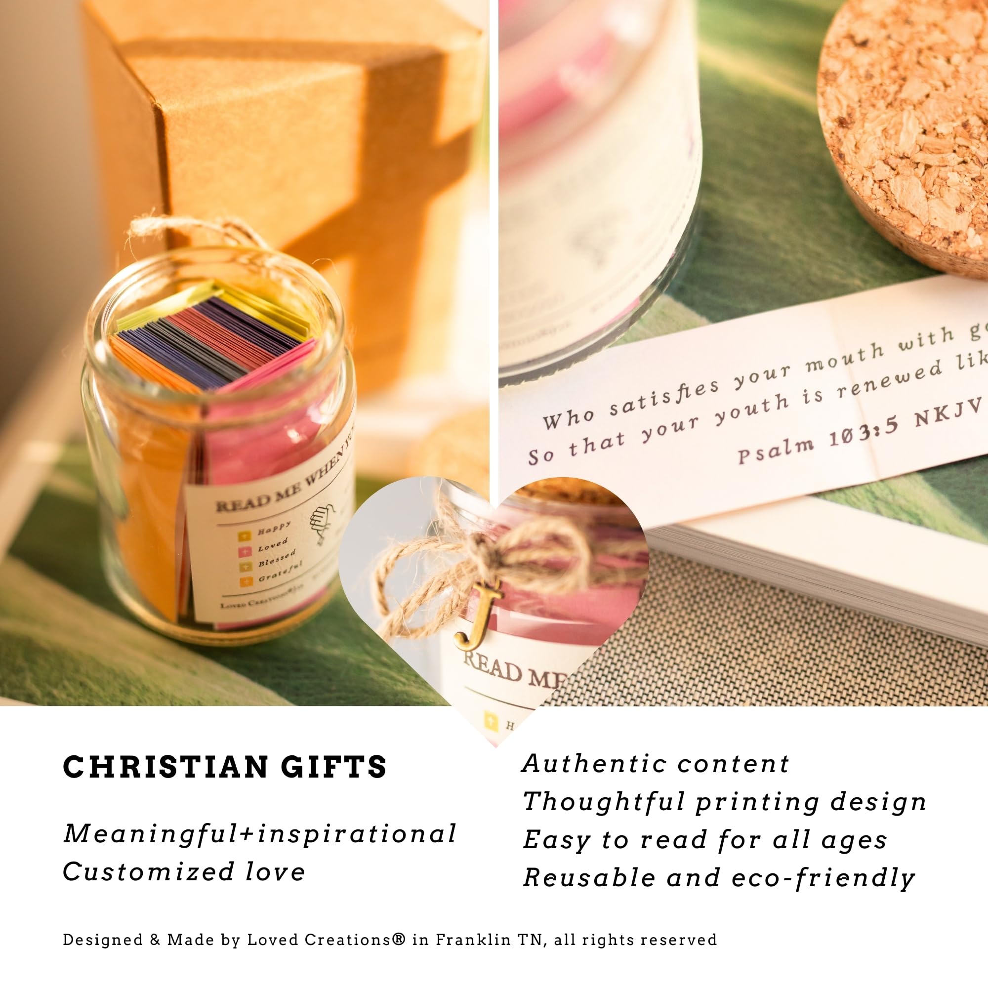 Bible Verses Prayer Jar - Christian Scripture Gifts for Women & Men | Daily Devotional & Family Worship