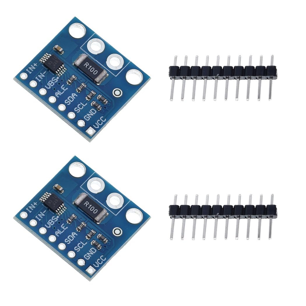HiLetgo 2pcs INA226 I2C Bidirectional Current Power Monitoring Sensor Module with Alarm - for Solar Panels, Battery Systems & Industrial Equipment Monitoring