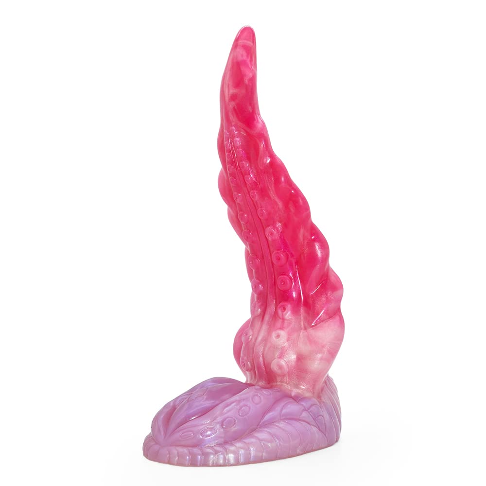 BeHorny Liquid Silicone Octopus Tentacle Dildo with Strong Suction Cup - Realistic Fantasy Sex Toy for Women & Couples - Perfect for Solo Play, BDSM, and Roleplay Scenes
