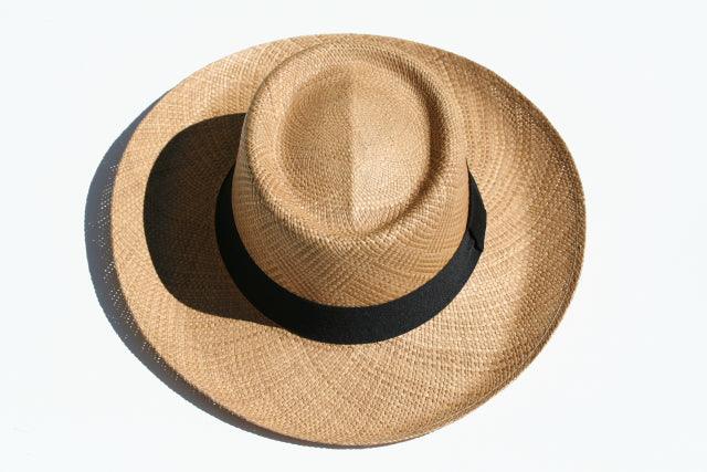 Premium Panama Hat for Men - Classic Gambler Style with Tobacco Finish - Perfect for Outdoor Events, Weddings & Summer Fashion