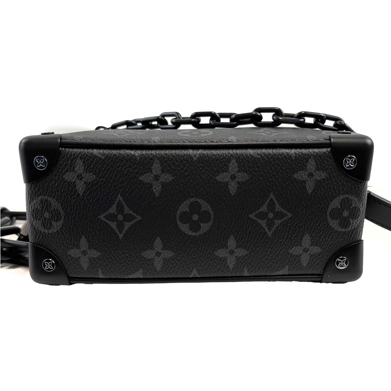 Louis Vuitton Monogram Eclipse Black Soft Trunk Crossbody Bag - Luxury Designer Handbag for Women, Perfect for Date Night & Evening Events