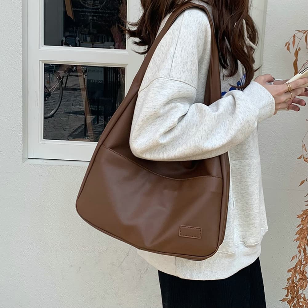 Pocadri Women's Vegan Leather Tote Bag - Stylish Large Soft Shoulder Purse for Work, Travel & Everyday Use | Chic Casual Handbag for Women