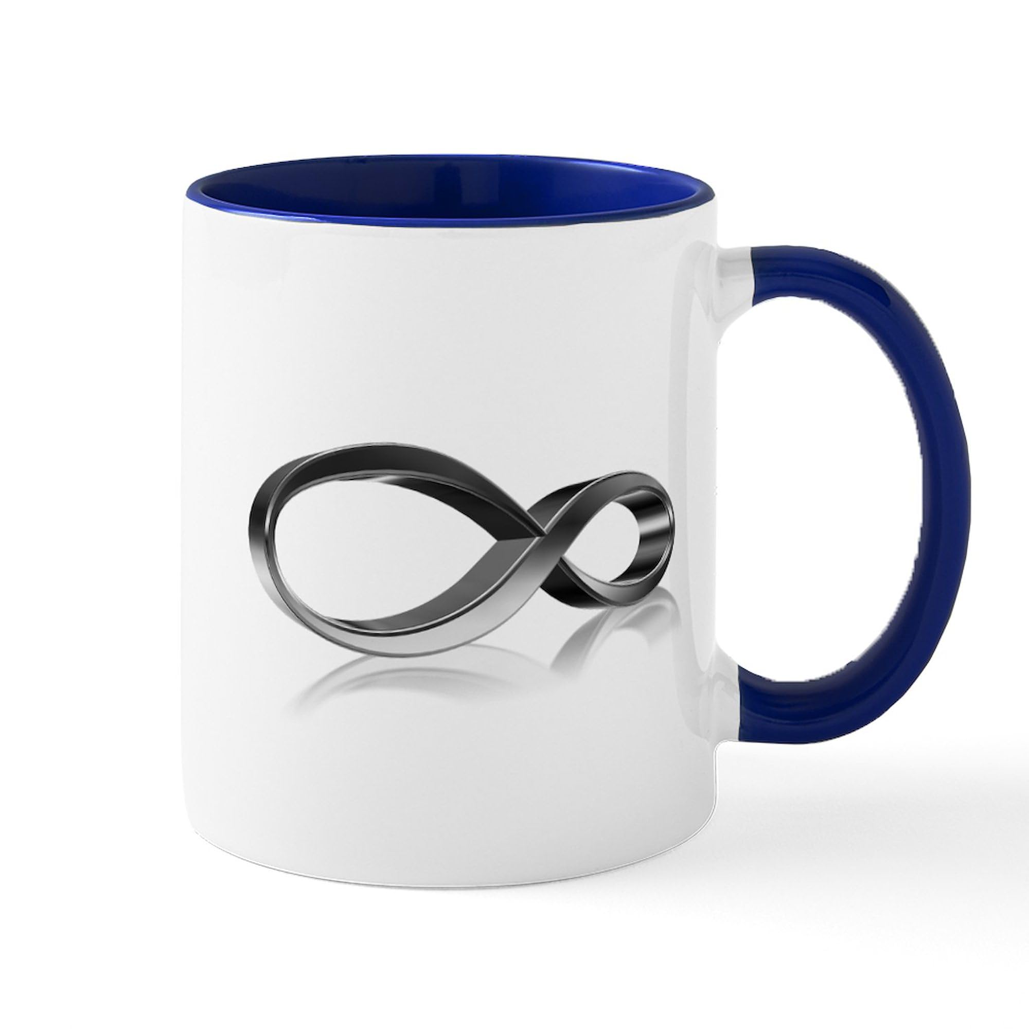 Infinity Symbol Ceramic Coffee Mug 11 oz (325 ml) - Perfect for Tea, Coffee & Hot Drinks - Great Gift for Yoga Lovers & Meditation Enthusiasts