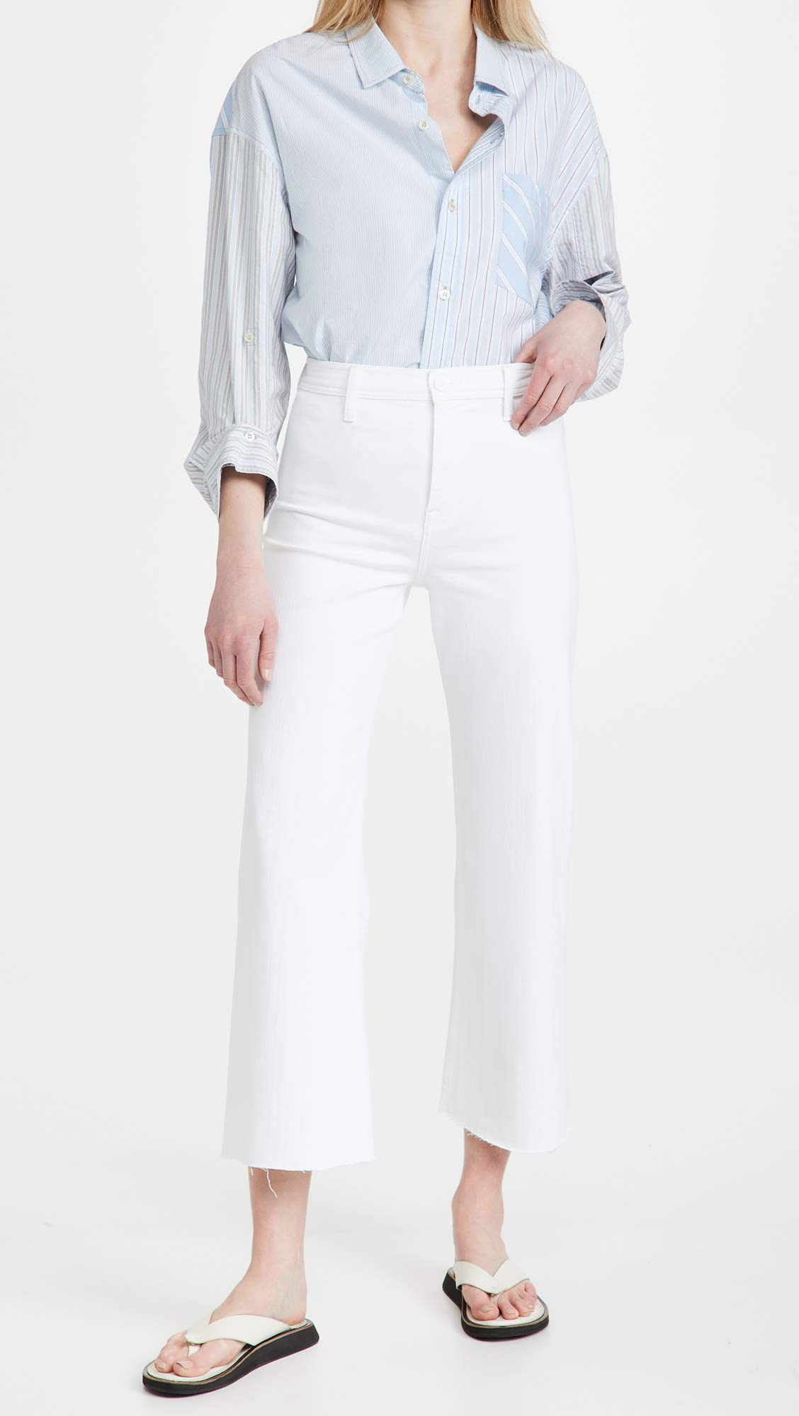 Women's High Rise Wide Leg Crop Jeans - Comfortable & Stylish Denim Pants for Casual Outings, Work & Weekend Wear