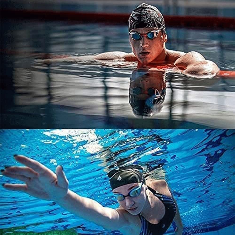 UV Protection Anti-Fog Swimming Goggles for Adults & Kids - No Leak Design for Pool, Beach & Competitive Swimming (Color: C)