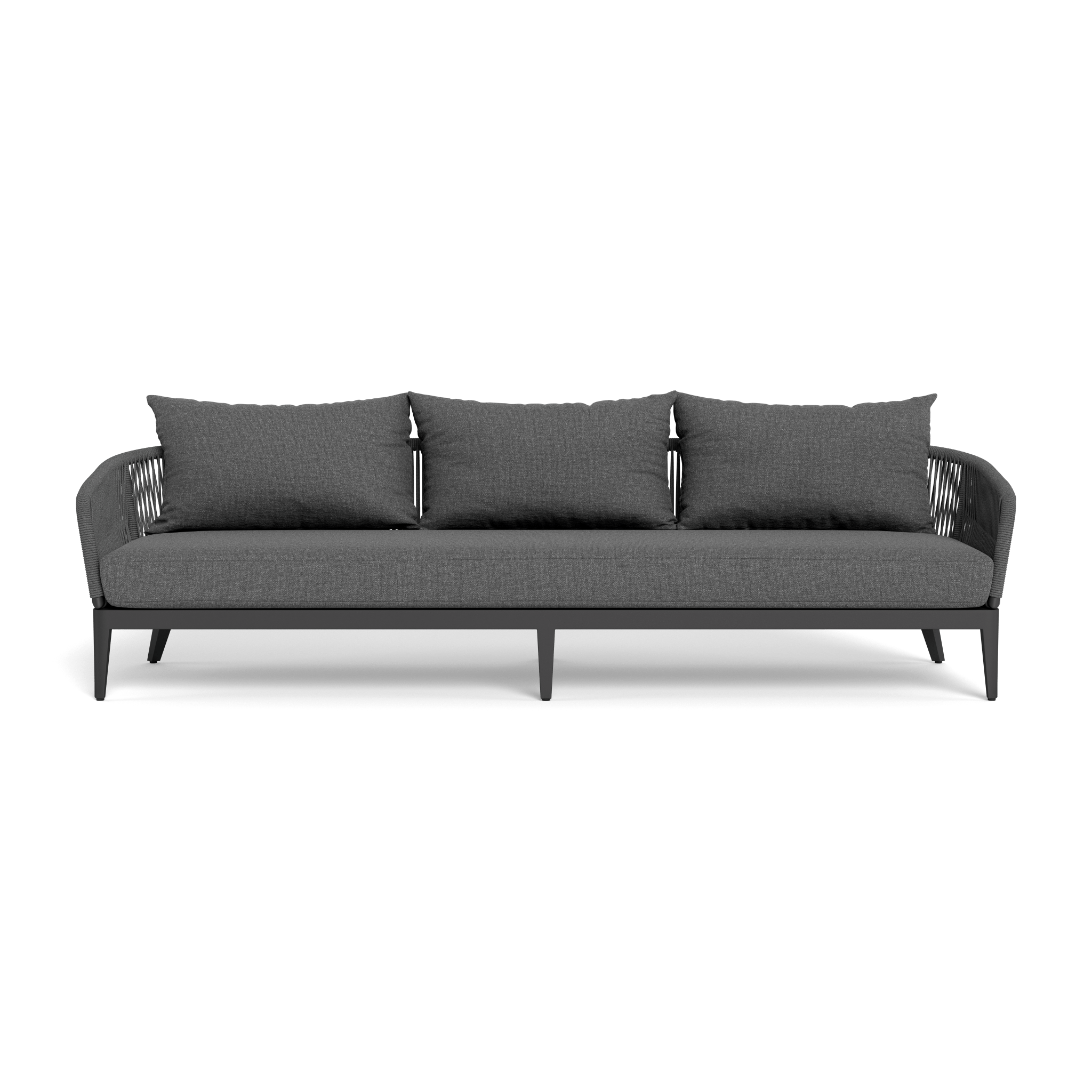 Hamilton 3-Seat Sofa - Modern Fabric Sectional Couch for Living Room, Lounge & Family Room - Comfortable Upholstered Sofa with Soft Cushions