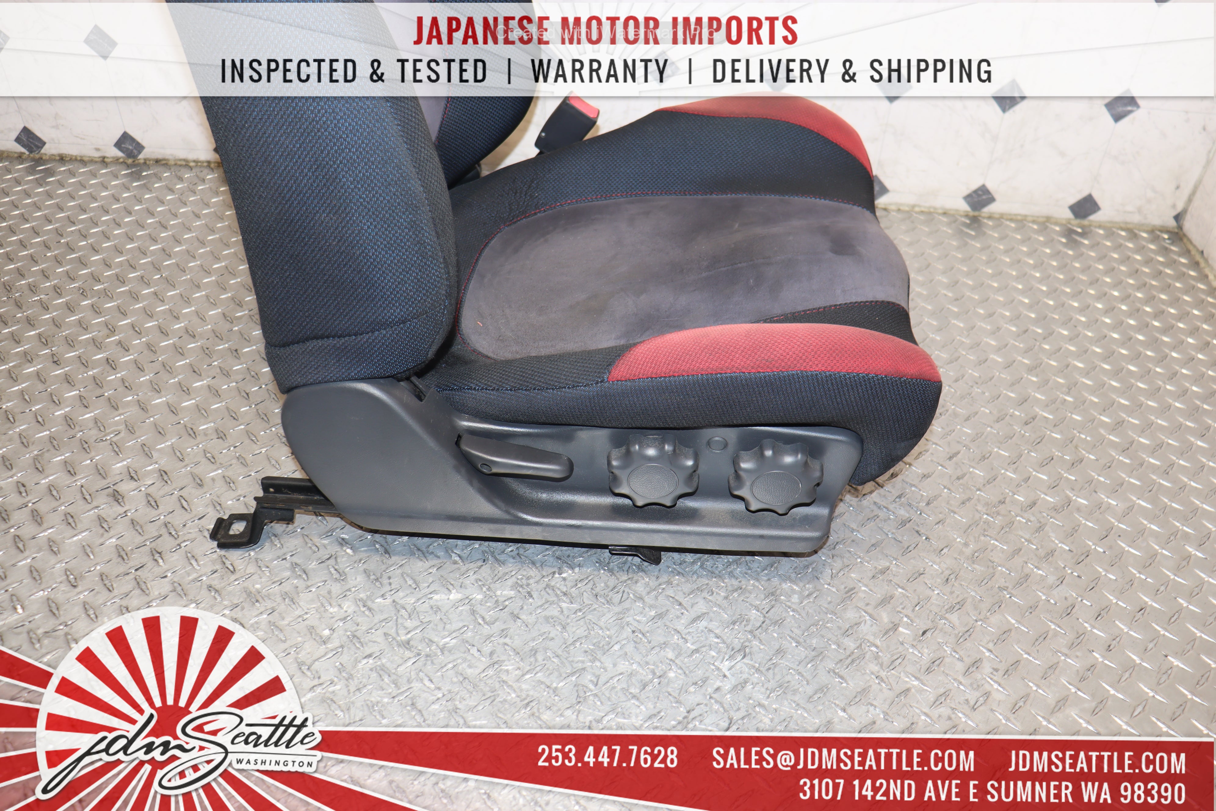 JDM 99-02 Subaru Impreza WRX GC8 STI Front Left & Right Seats - Perfect for Racing & Car Restoration Projects